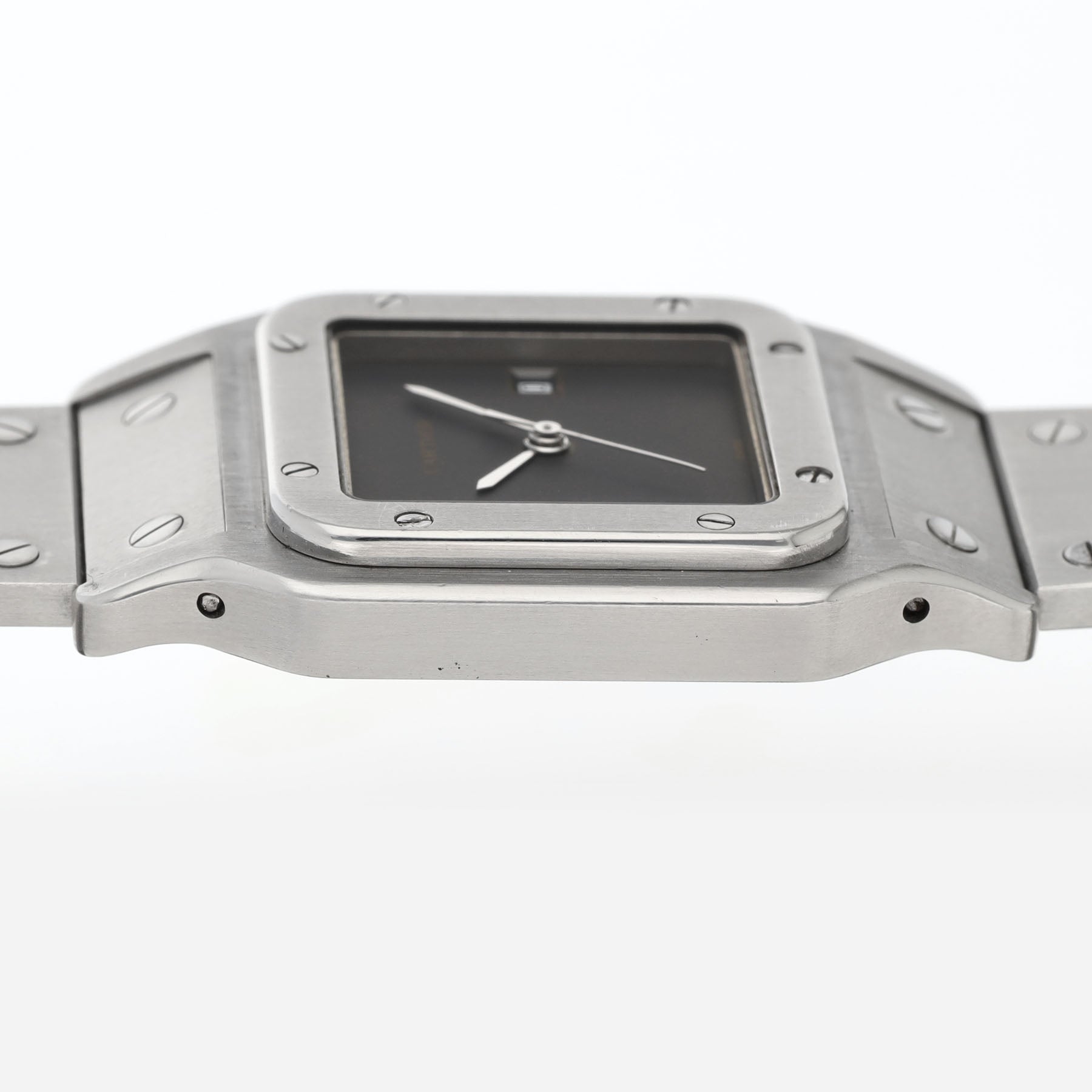 Cartier Santos 2960 Steel with Grey Dial Full Set – The Rarest Santos