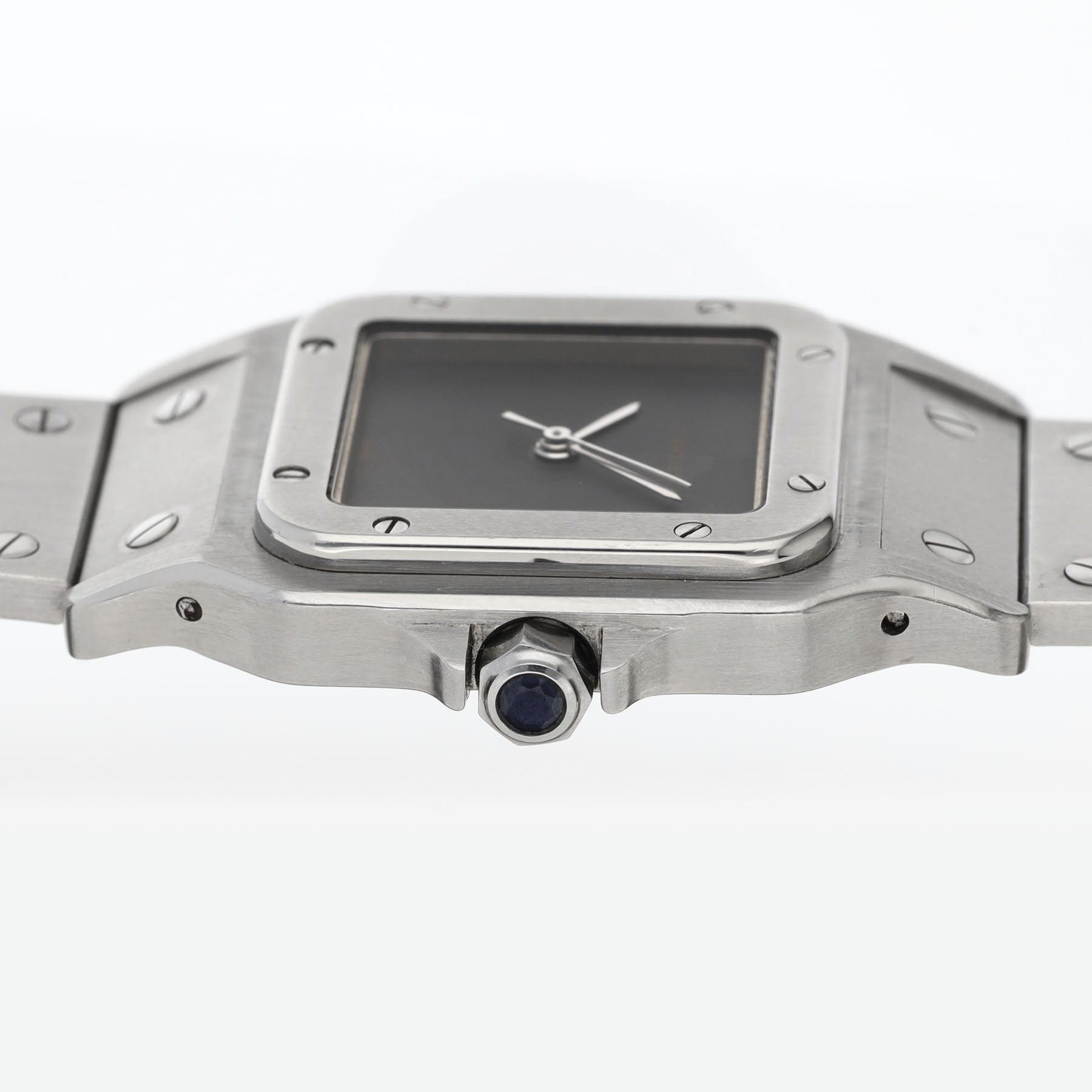 Cartier Santos 2960 Steel with Grey Dial Full Set – The Rarest Santos