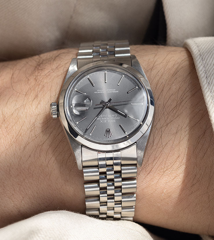 Rolex Datejust 16000 Rare Grey Dial with Silver Print