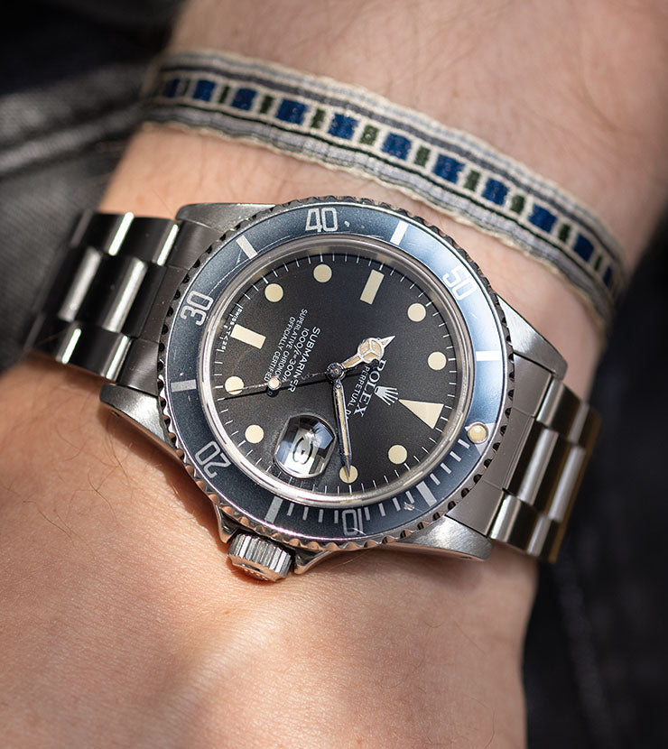 Rolex Submariner Date 16800 Matte Dial Faded Bezel Box and Papers