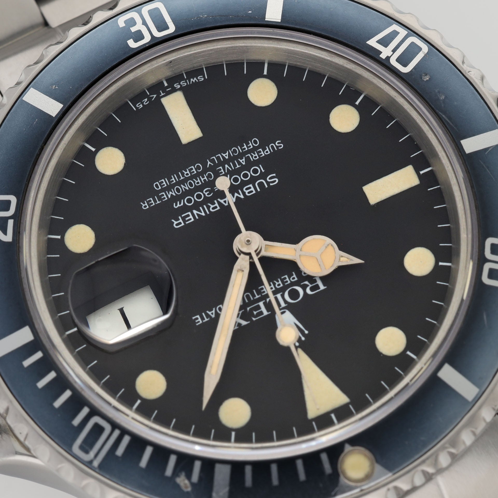 Rolex Submariner Date 16800 Matte Dial Faded Bezel Box and Papers