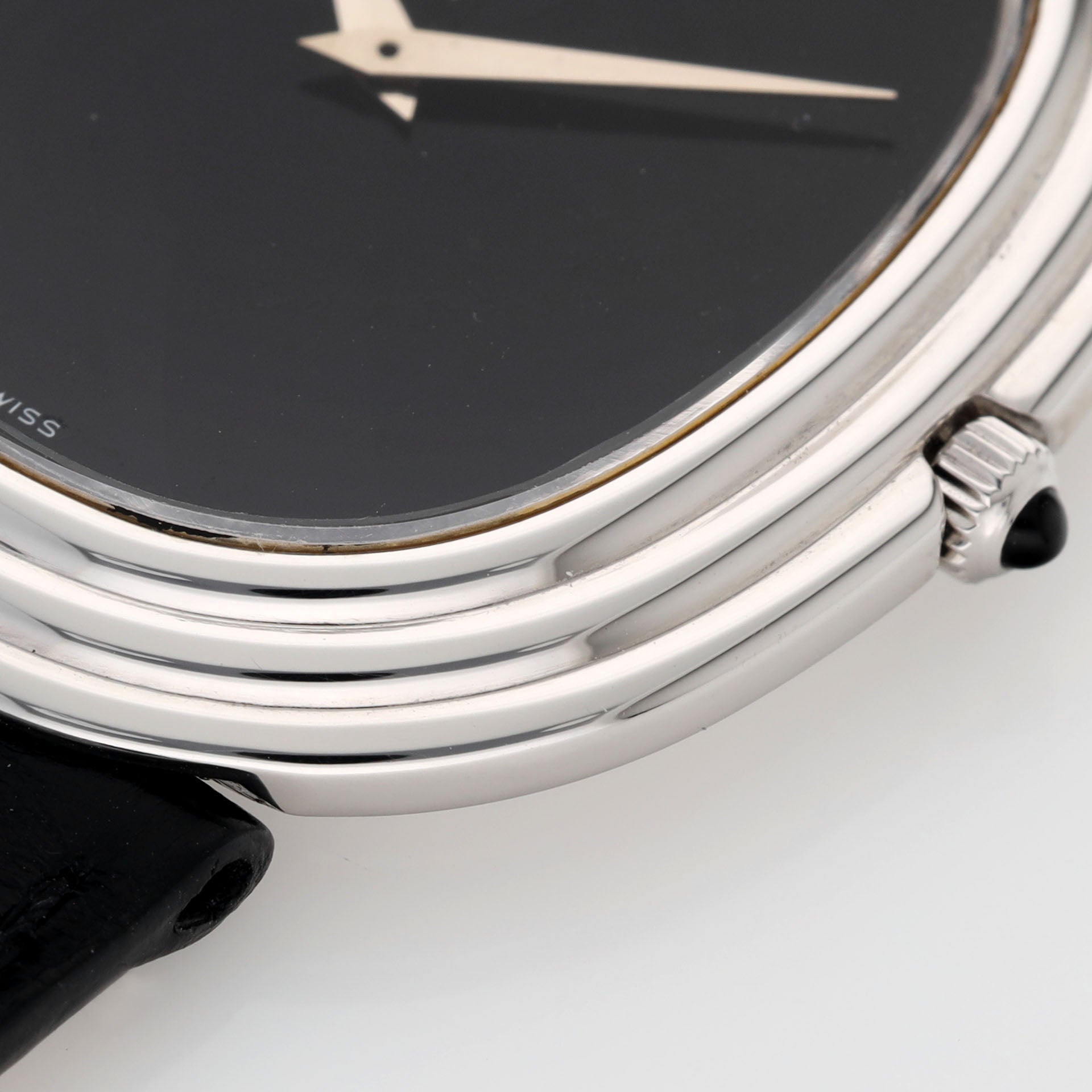 Patek Philippe Ellipse 3634 White Gold Step Case with Onyx Dial