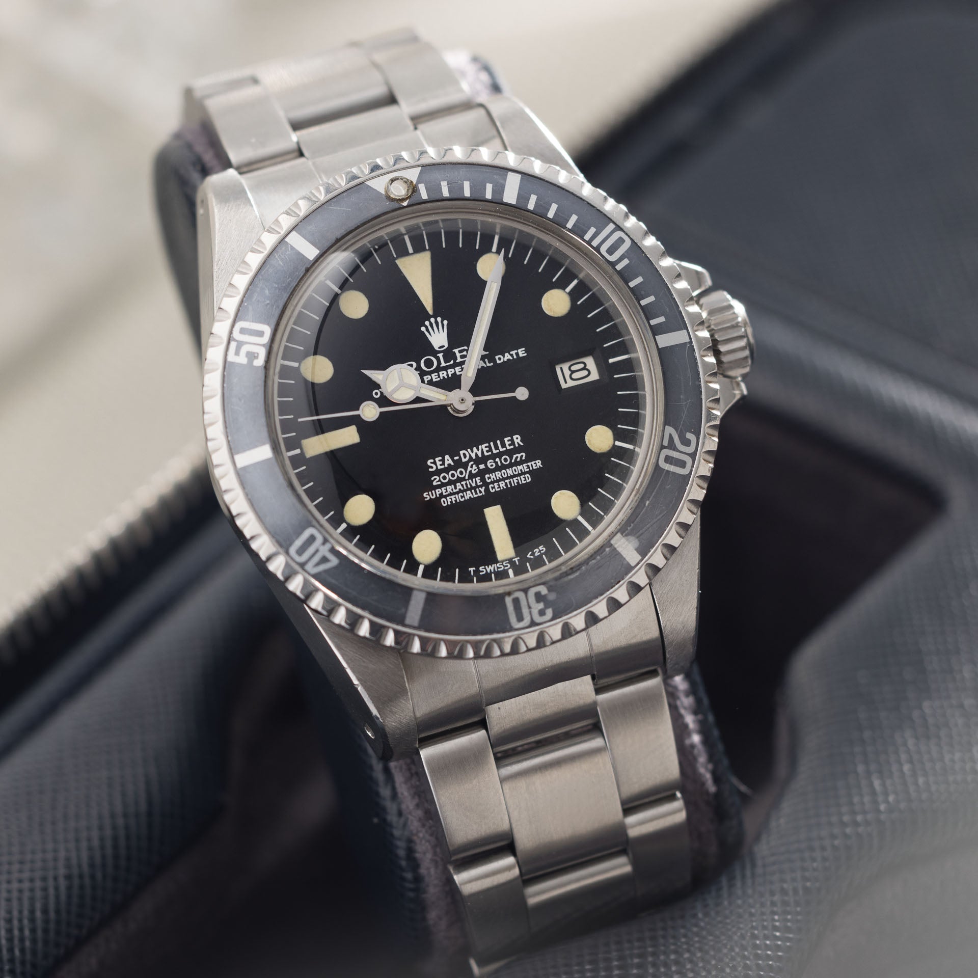 Rolex Seadweller 1665 Rail Dial Faded Bezel Incredible Case