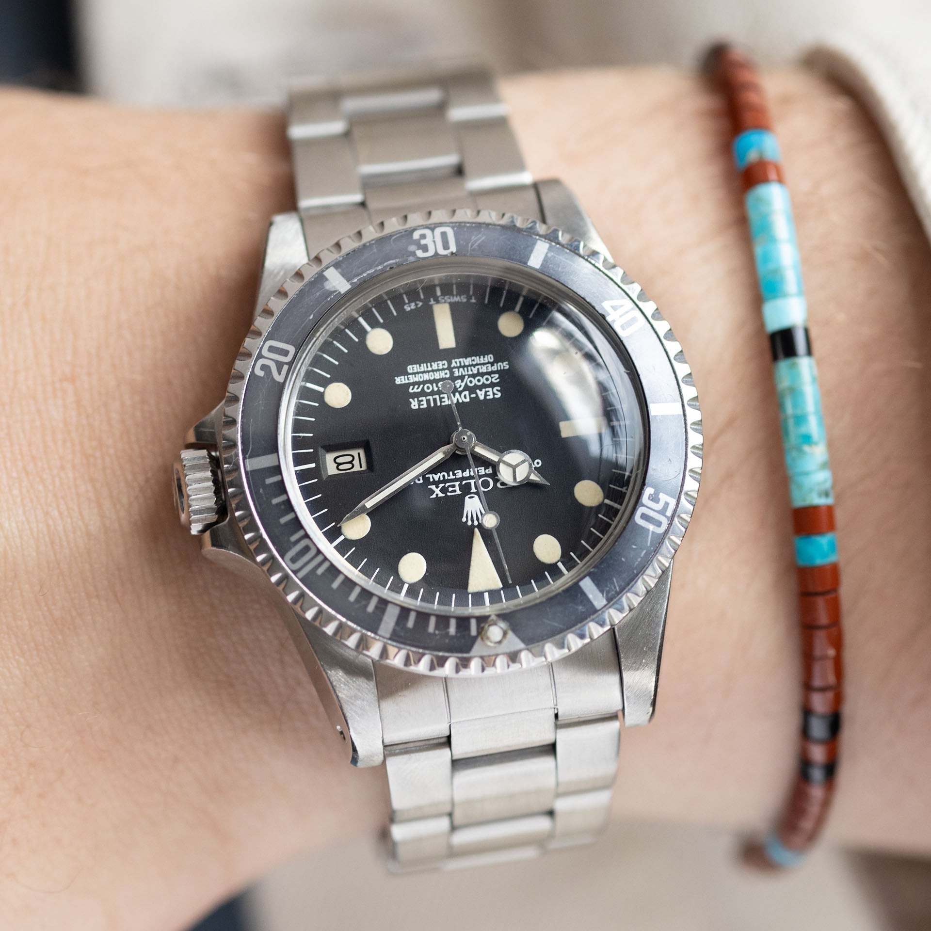 Rolex Seadweller 1665 Rail Dial Faded Bezel Incredible Case