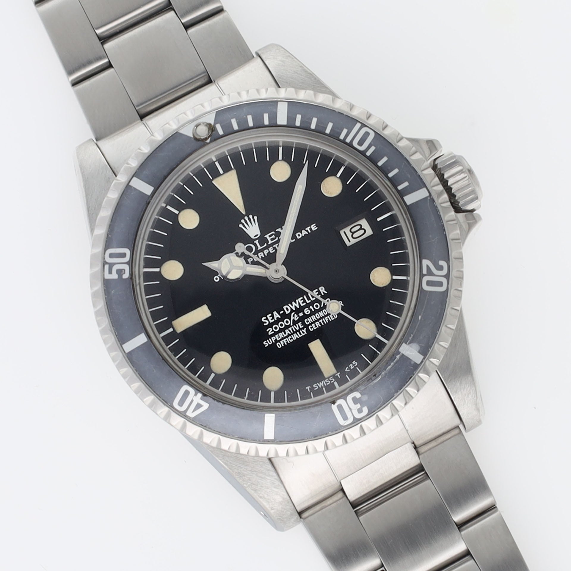 Rolex Seadweller 1665 Rail Dial Faded Bezel Incredible Case