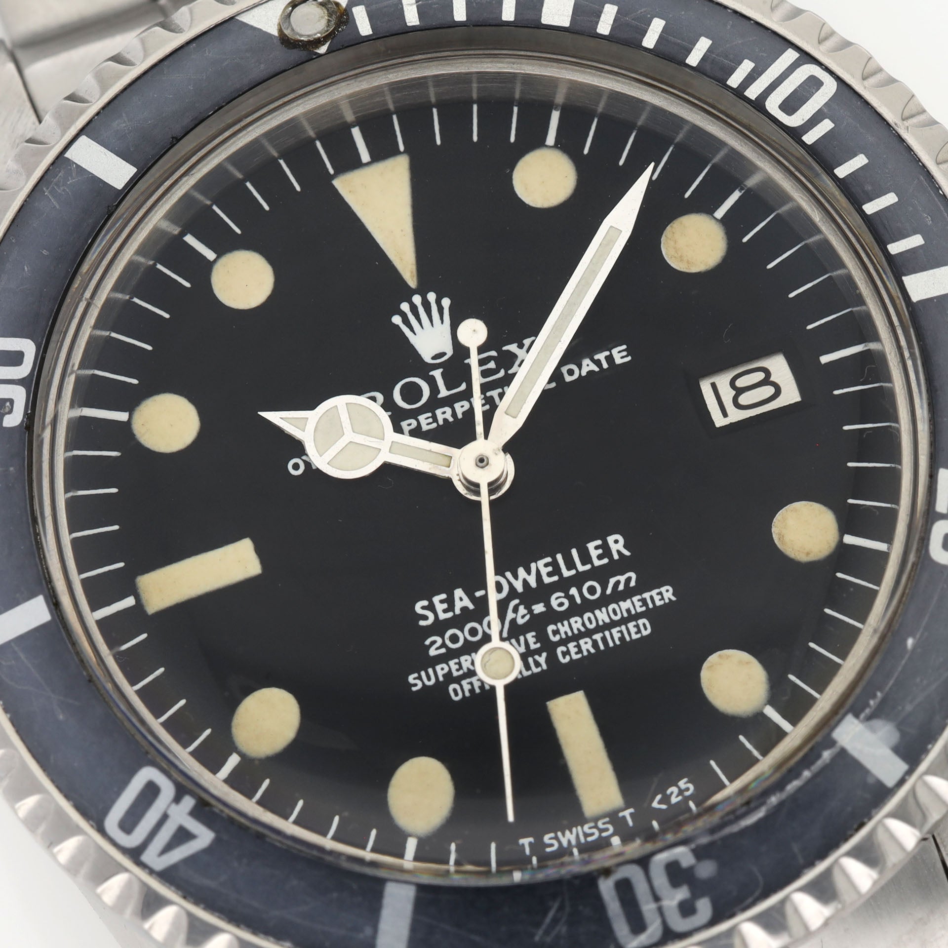 Rolex Seadweller 1665 Rail Dial Faded Bezel Incredible Case