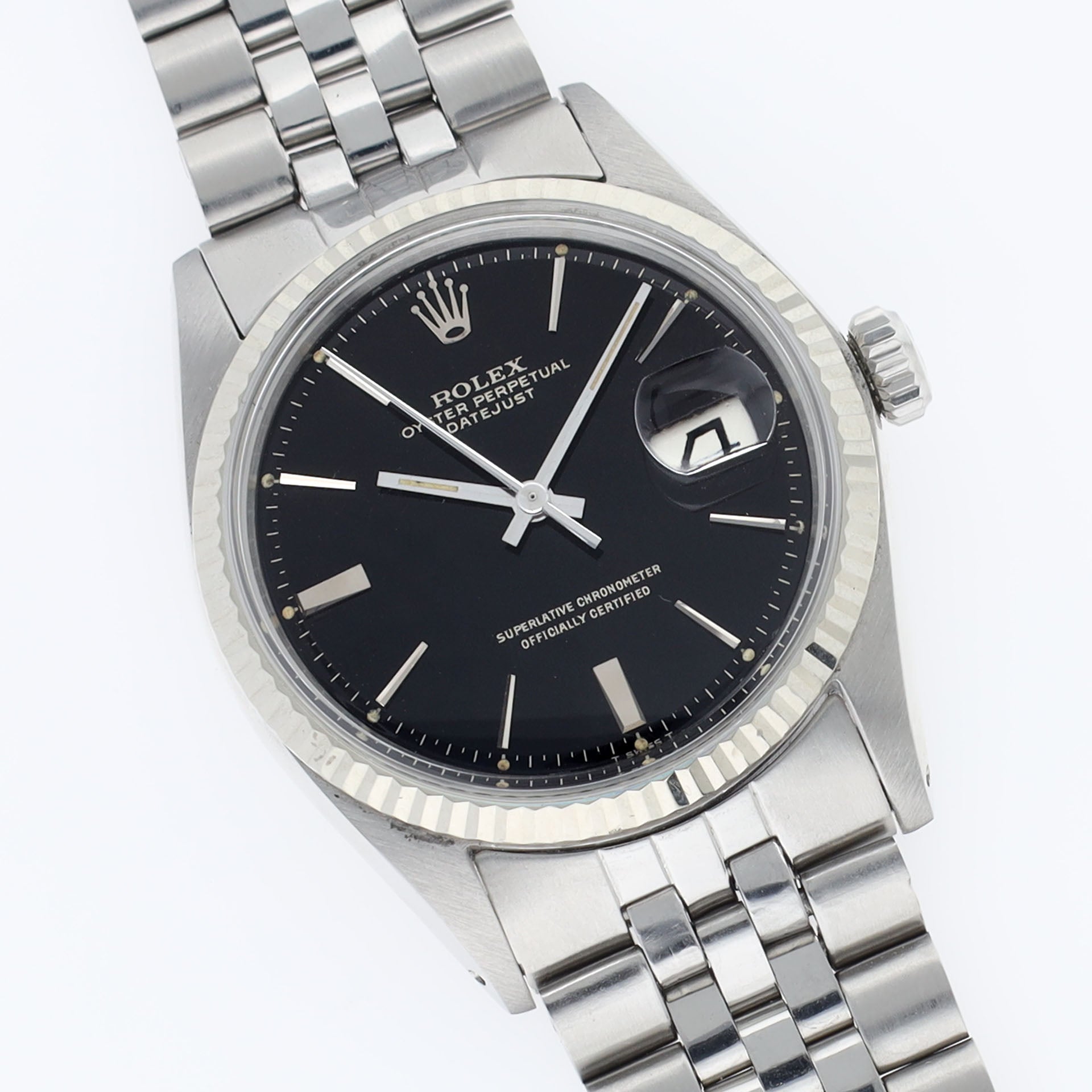 Rolex Datejust 1601 Black Gilt Dial