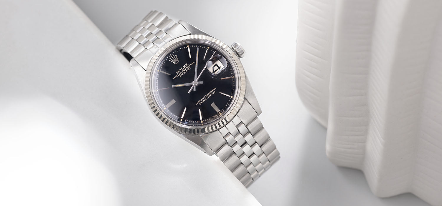 Rolex Datejust 1601 Black Gilt Dial