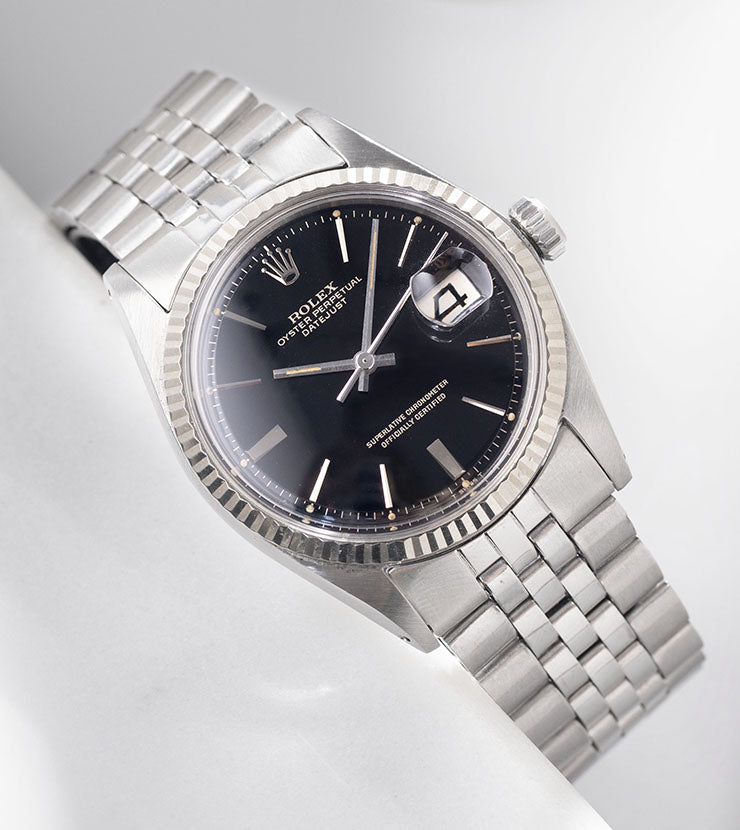 Rolex Datejust 1601 Black Gilt Dial