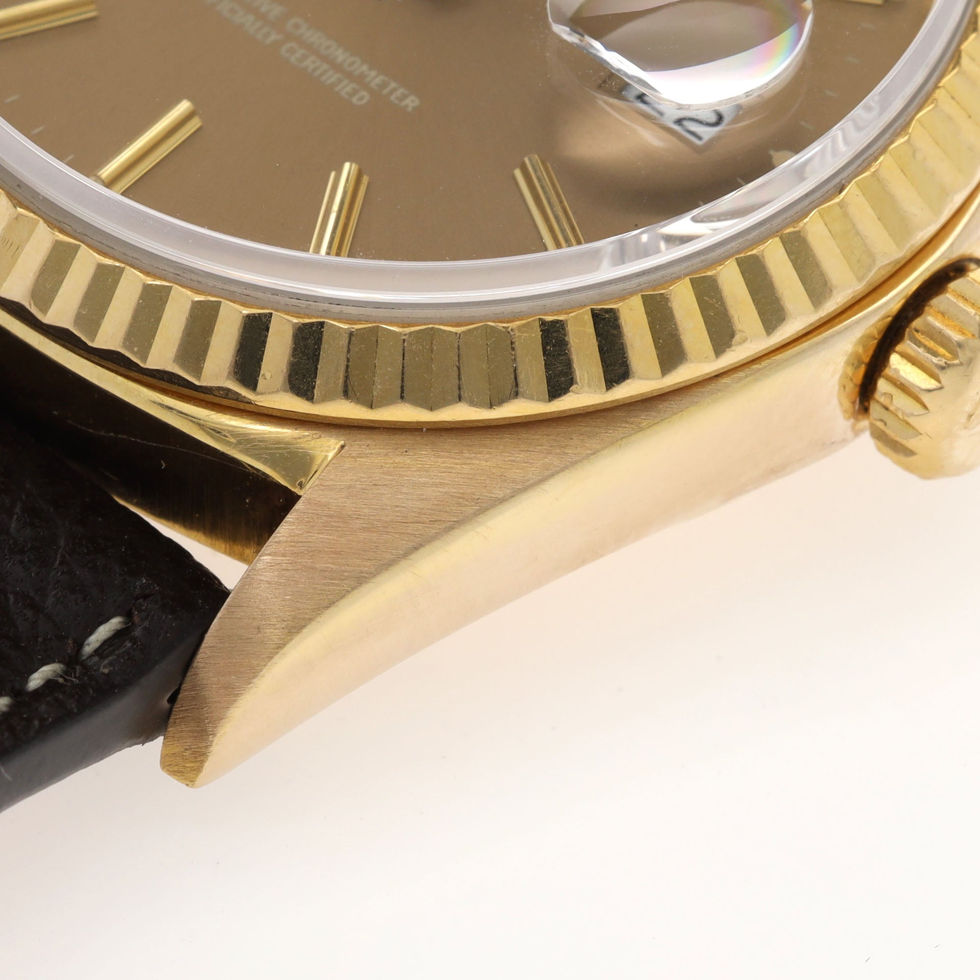 Rolex Datejust 16018 Yellow Gold Cappuccino Dial