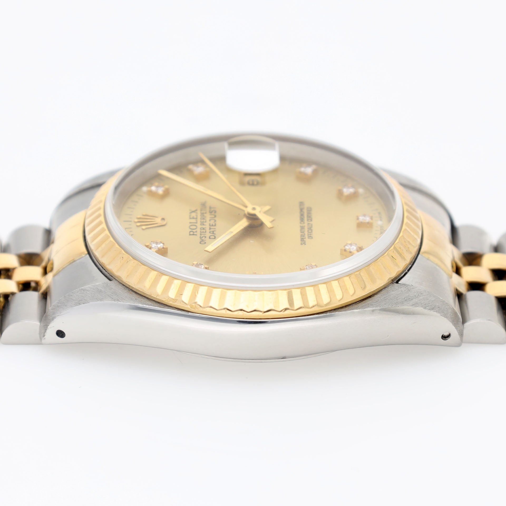 Rolex Datejust 16233 Champagne Diamond Dial