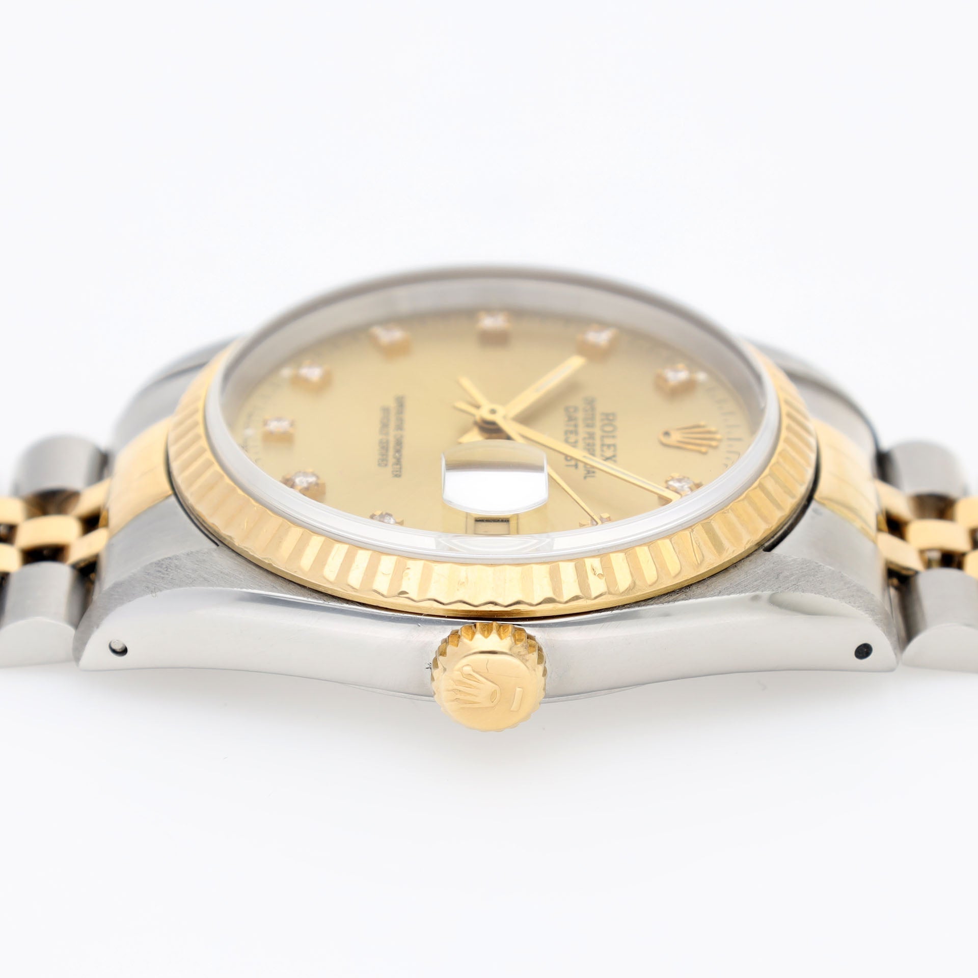 Rolex Datejust 16233 Champagne Diamond Dial