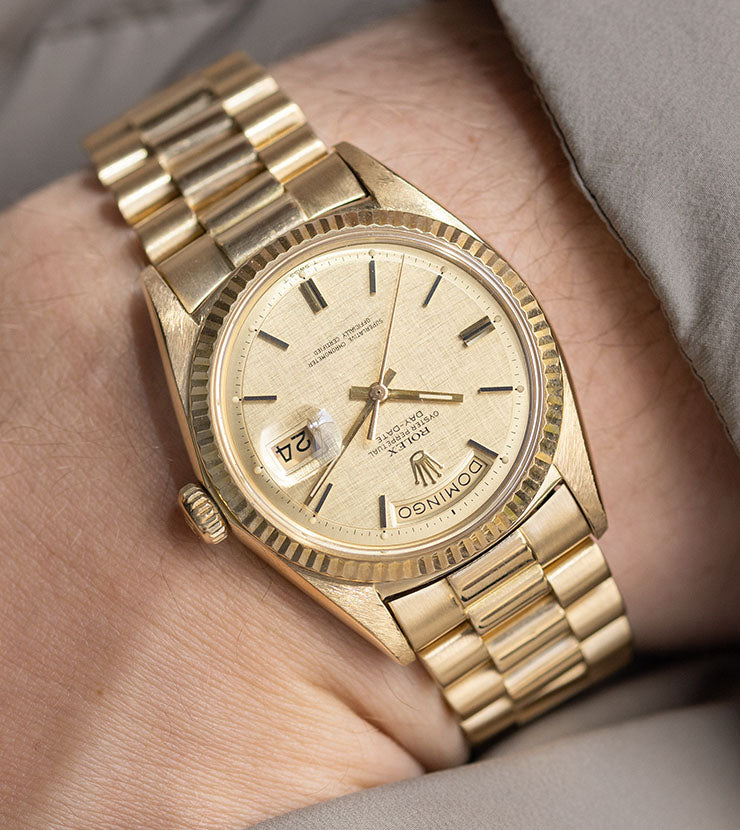 Rolex Day-Date 1803 Yellow Gold Linen Dial