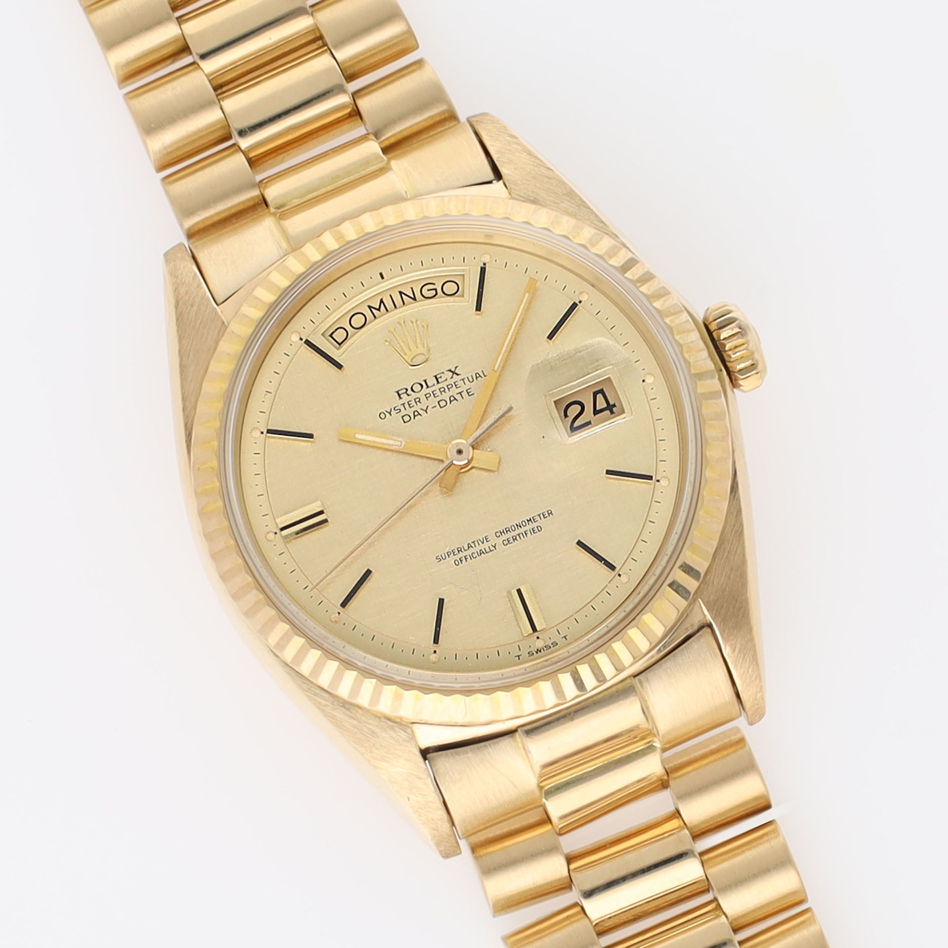 Rolex Day-Date 1803 Yellow Gold Linen Dial