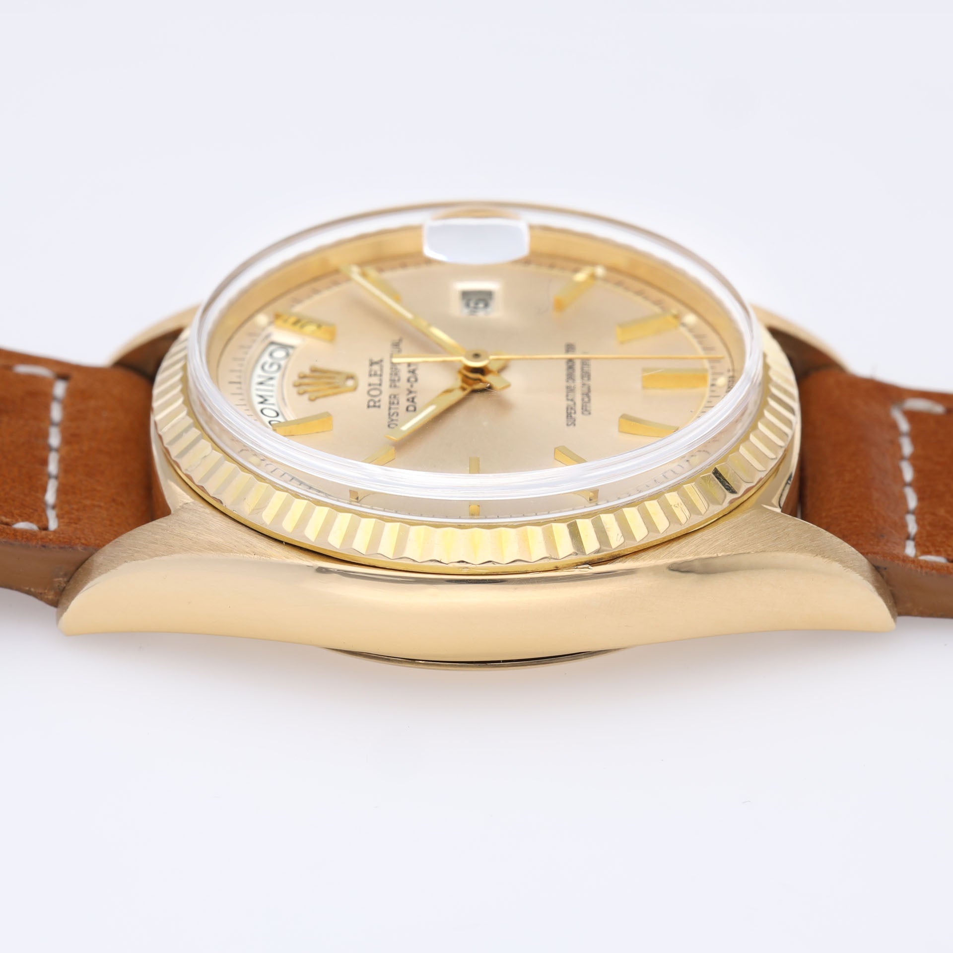 Rolex Day-Date 1803 Yellow Gold Cream Soleil Dial