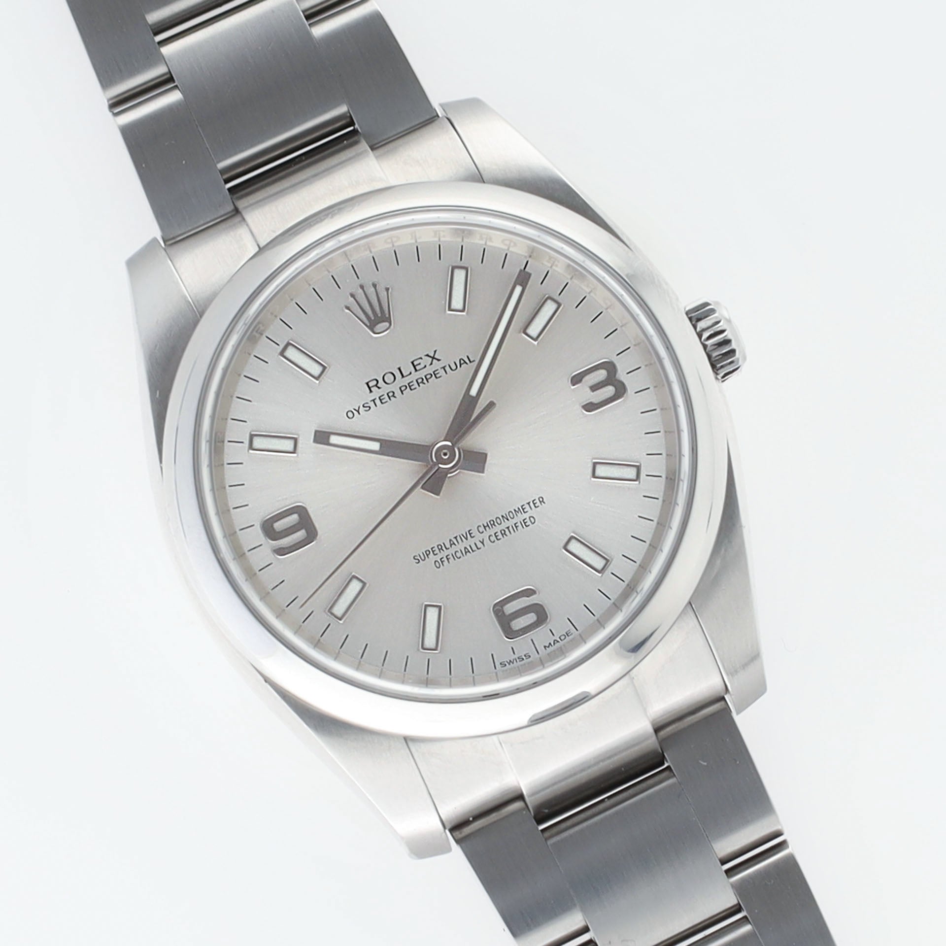 Rolex Oyster Perpetual 114200 Silver Explorer Dial