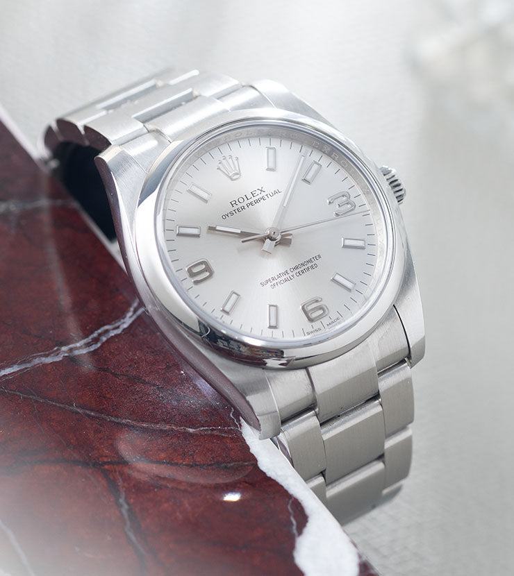 Rolex Oyster Perpetual 114200 Silver Explorer Dial