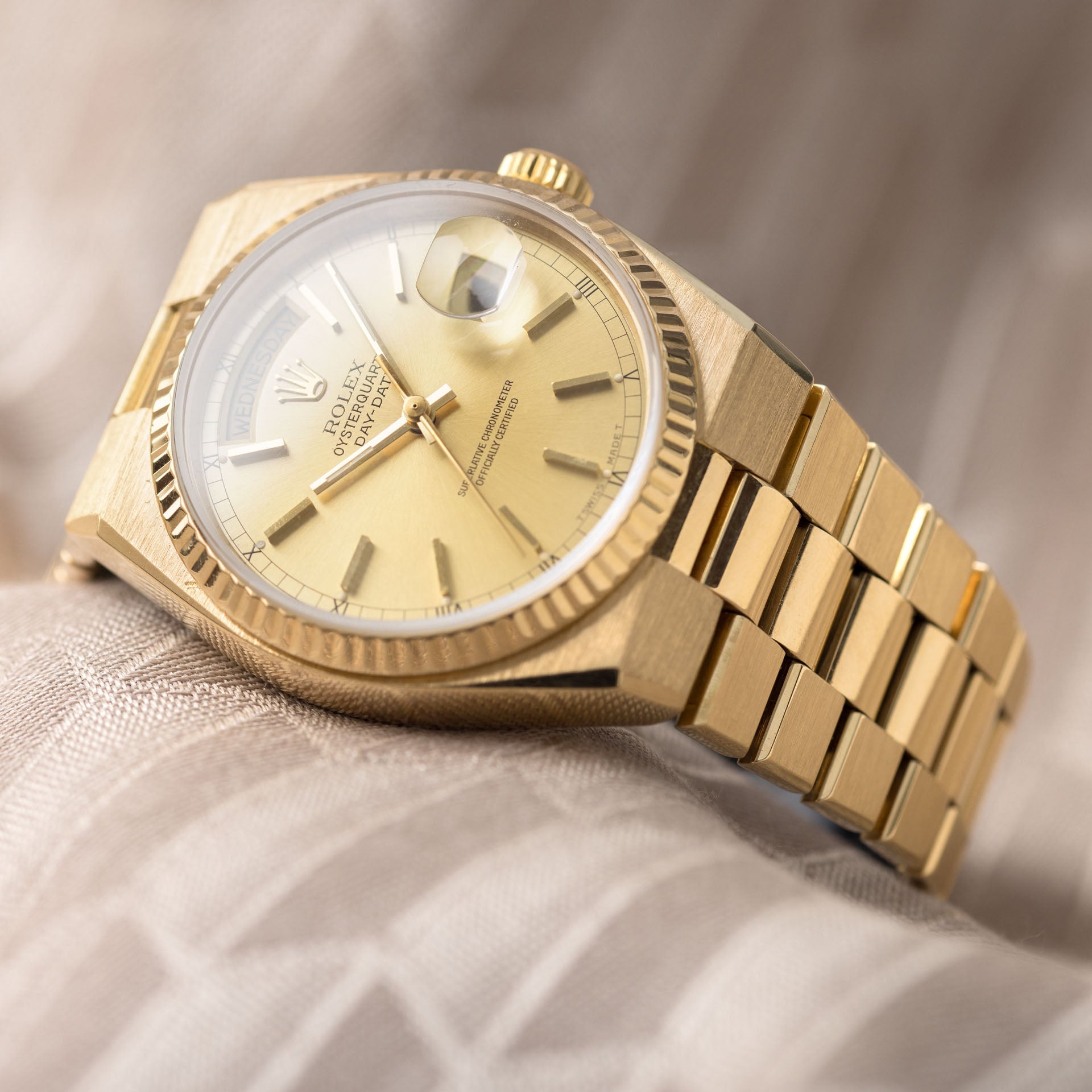 Rolex Oysterquartz Day-Date 19018 Champagne Dial