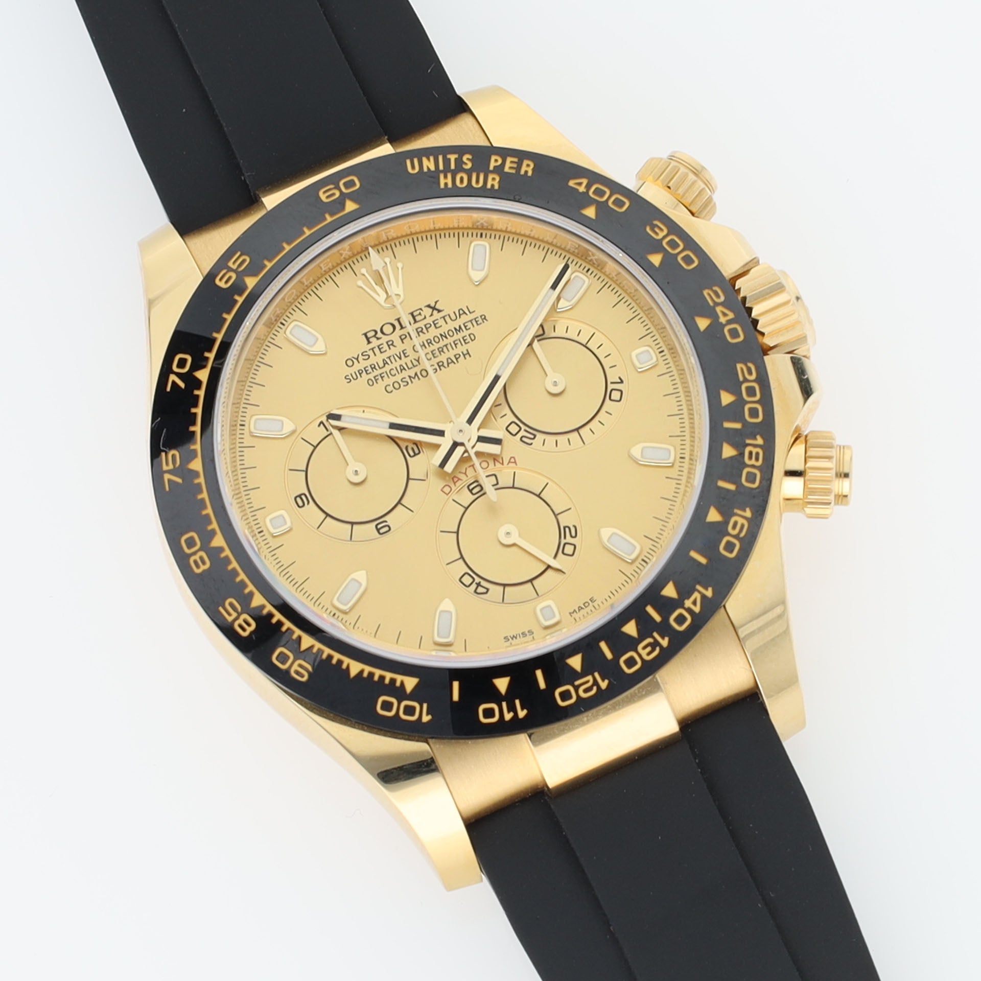 Rolex Daytona 116518LN Yellow Gold Case Ceramic Bezel Full Set