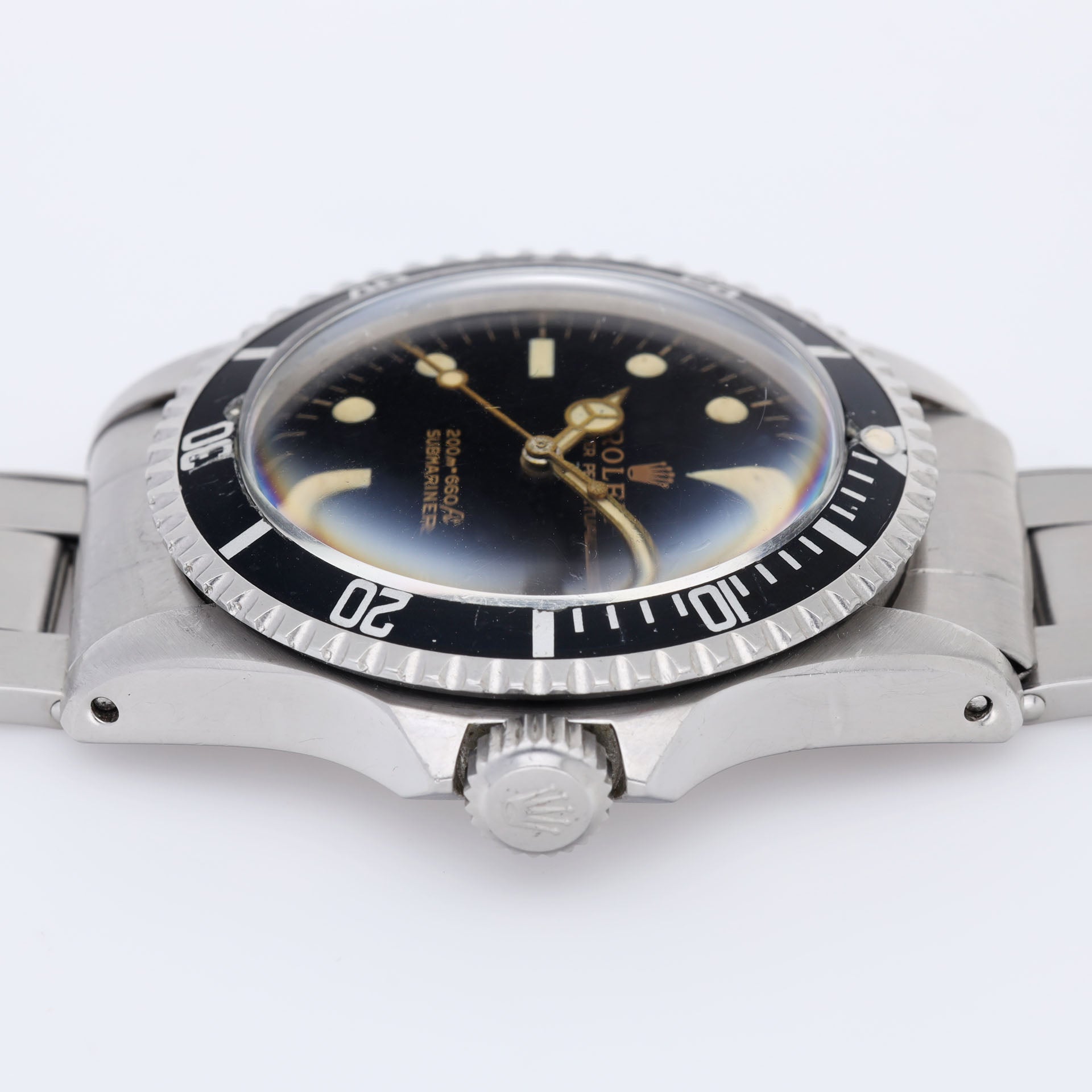 Rolex Submariner 5513 Gilt Underline Swiss Only Kissing 40 Bezel