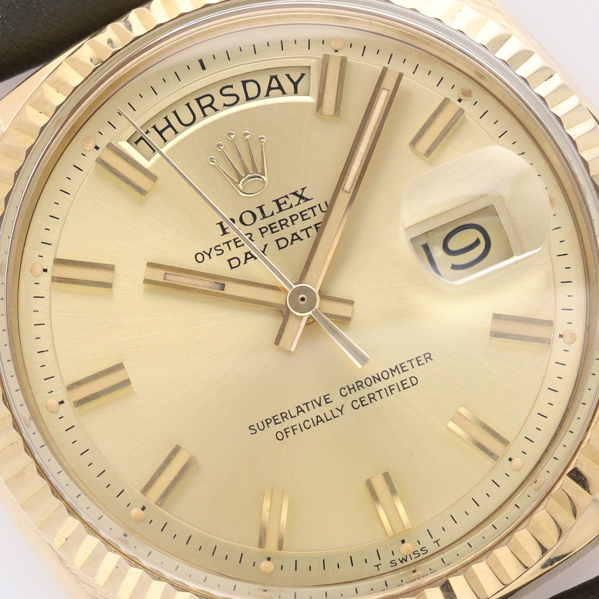 Rolex Day-Date 1803 Yellow Gold Wide Boy Dial