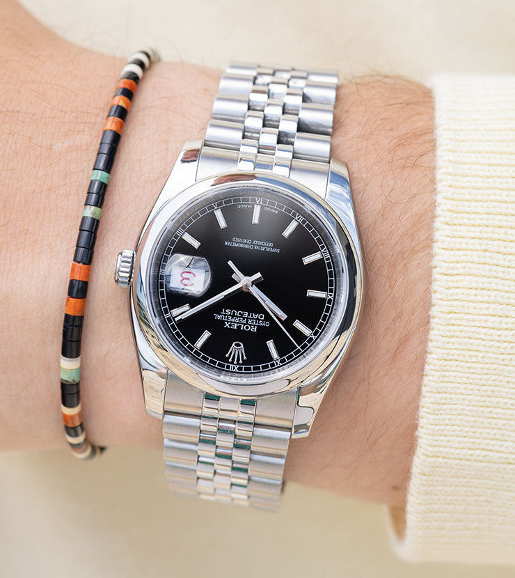 Rolex Datejust 116200 Black Dial Super Jubilee and Rolex Guarantee