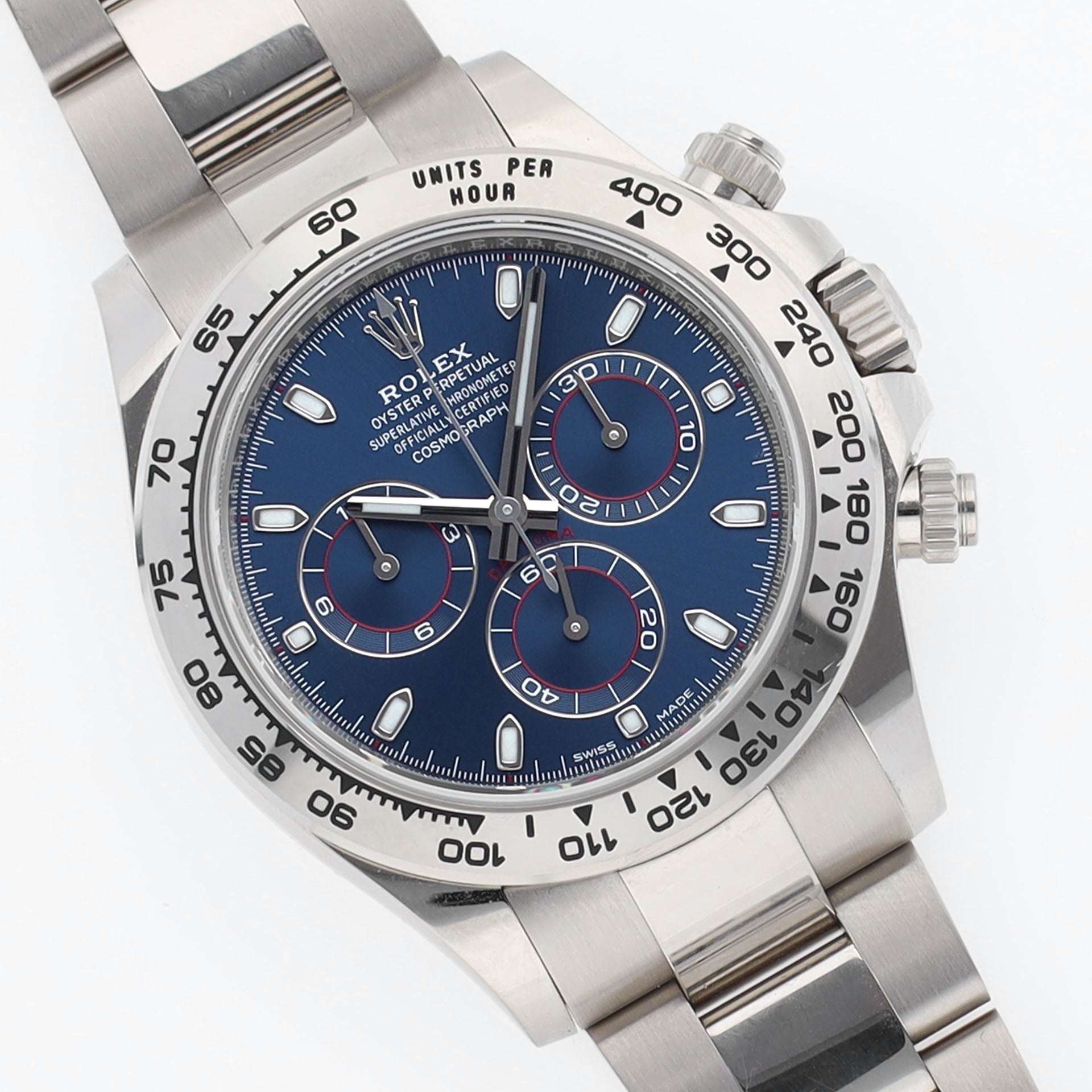 Rolex Daytona 116509 White Gold Blue Dial Full Set