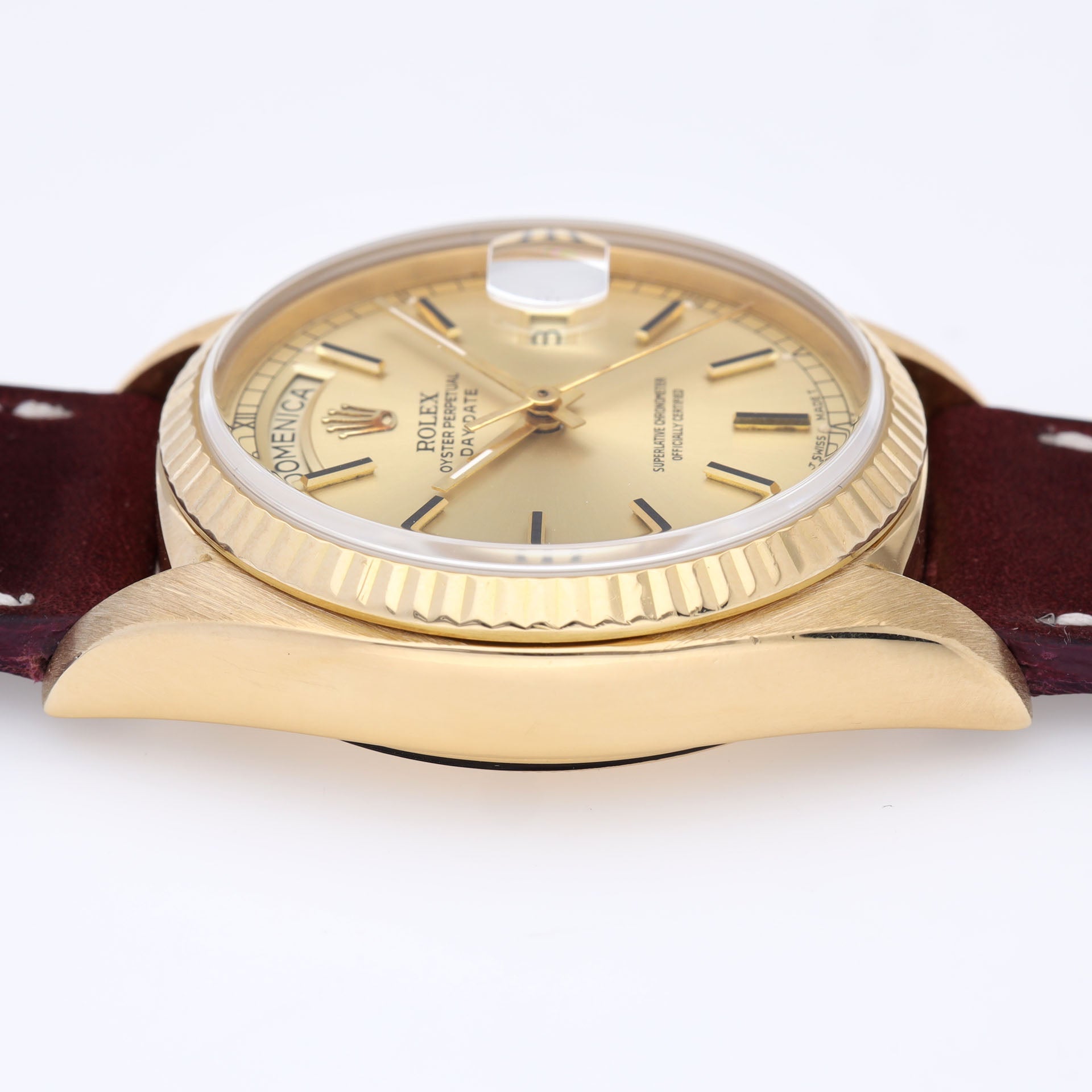 Rolex Day-Date 18038 Yellow Gold Champagne Dial