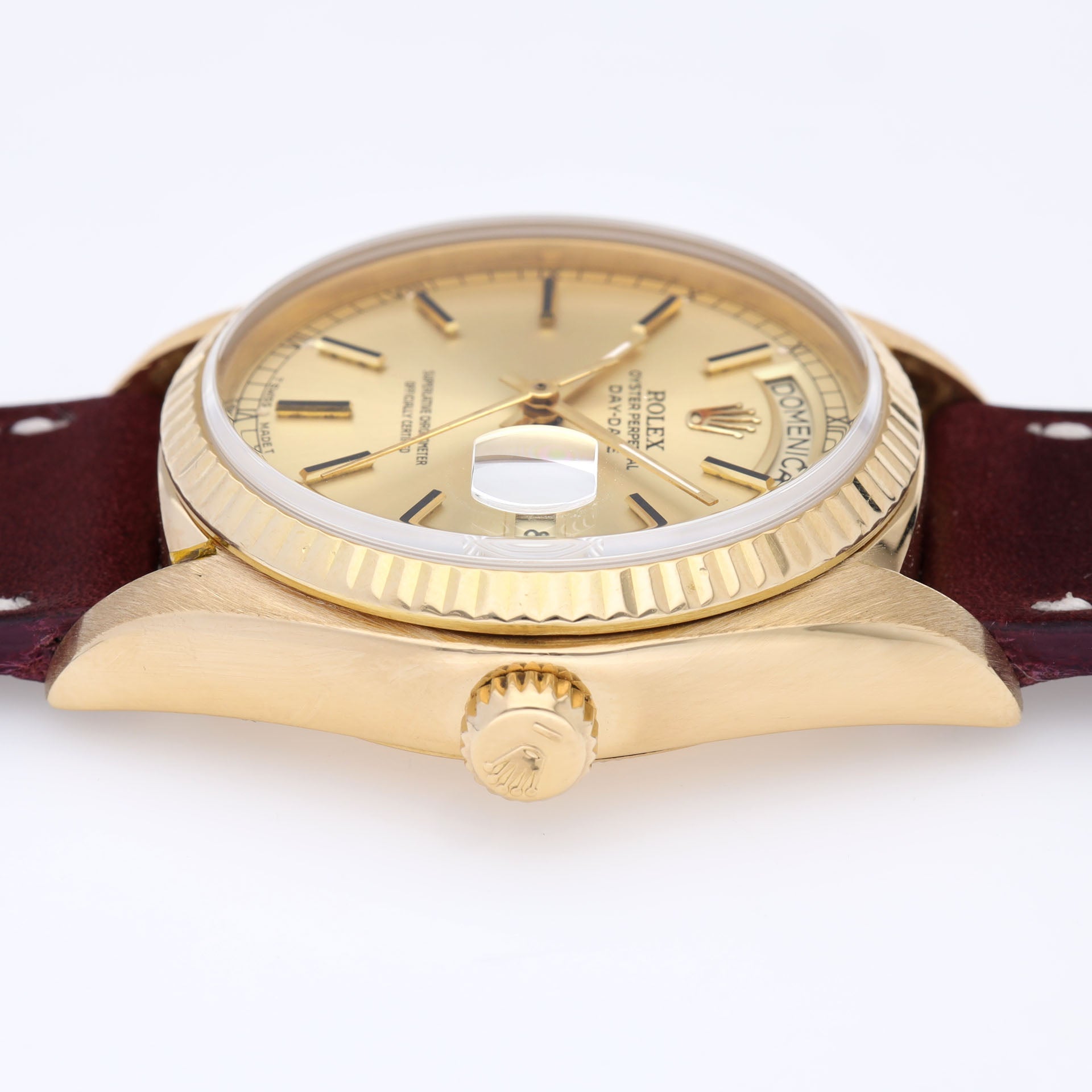 Rolex Day-Date 18038 Yellow Gold Champagne Dial