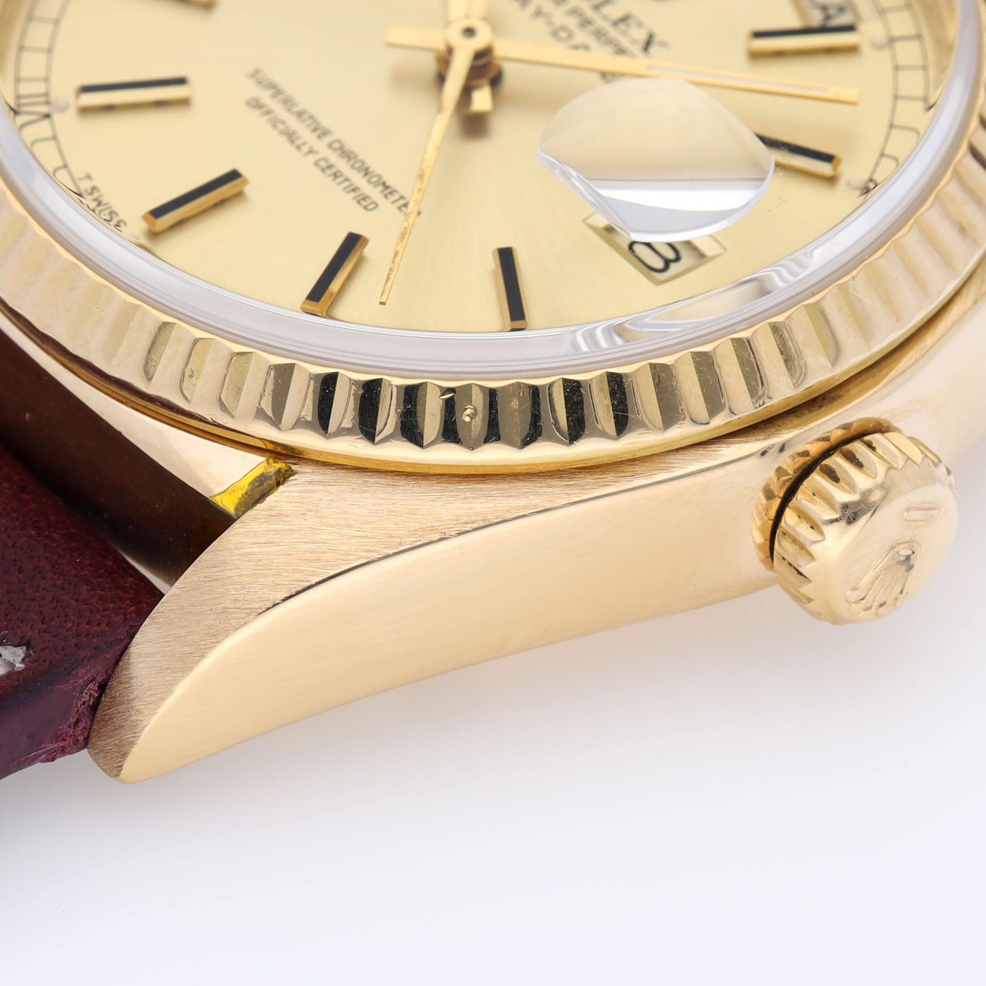 Rolex Day-Date 18038 Yellow Gold Champagne Dial