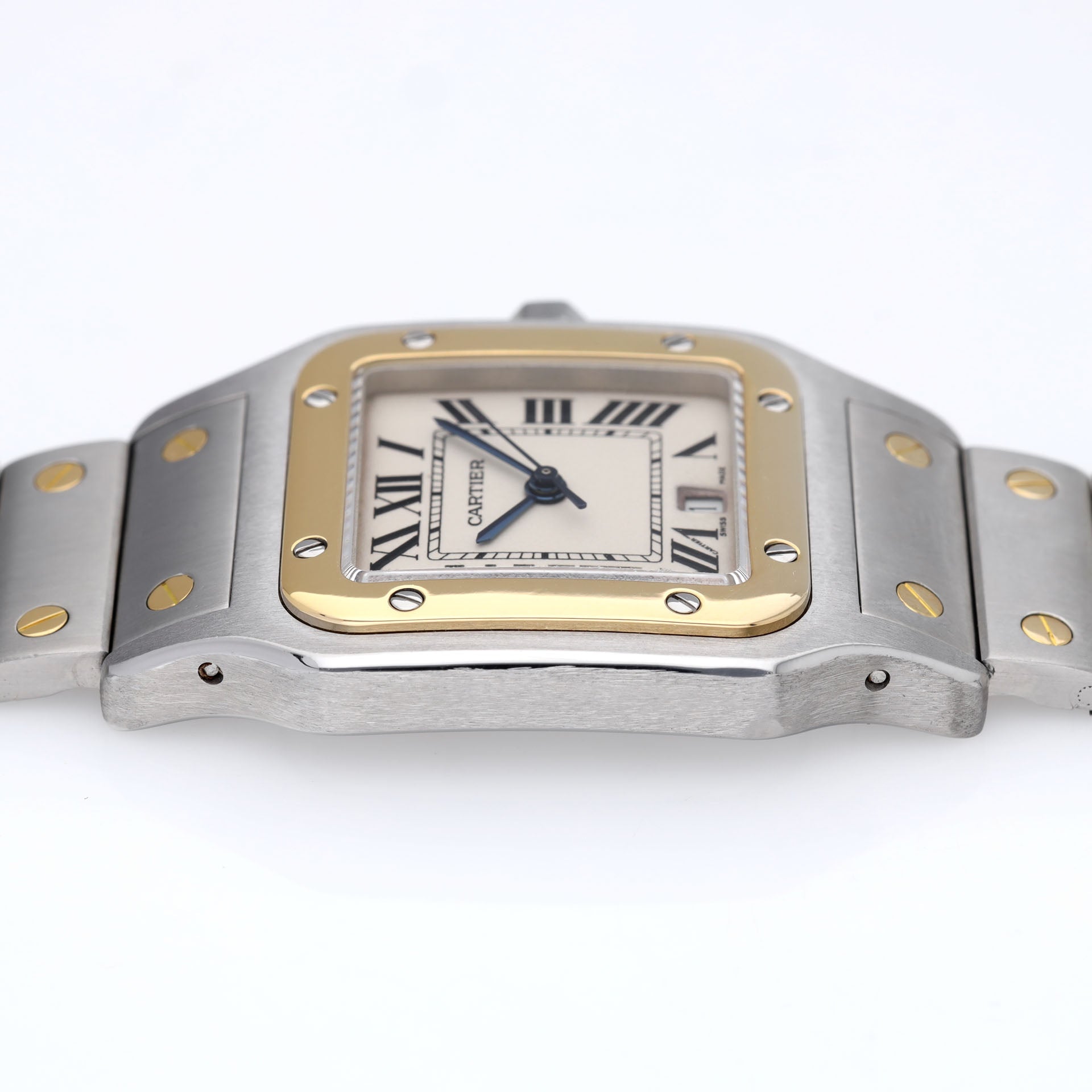 Cartier Santos Galbée 187901 steel and gold