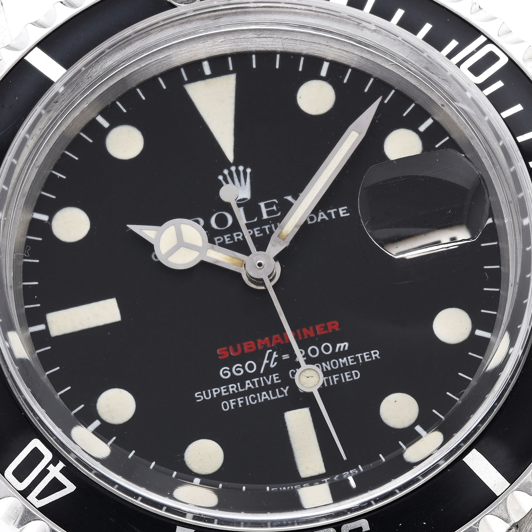 Rolex Submariner Date 1680 Mk4 Red Sub Dial