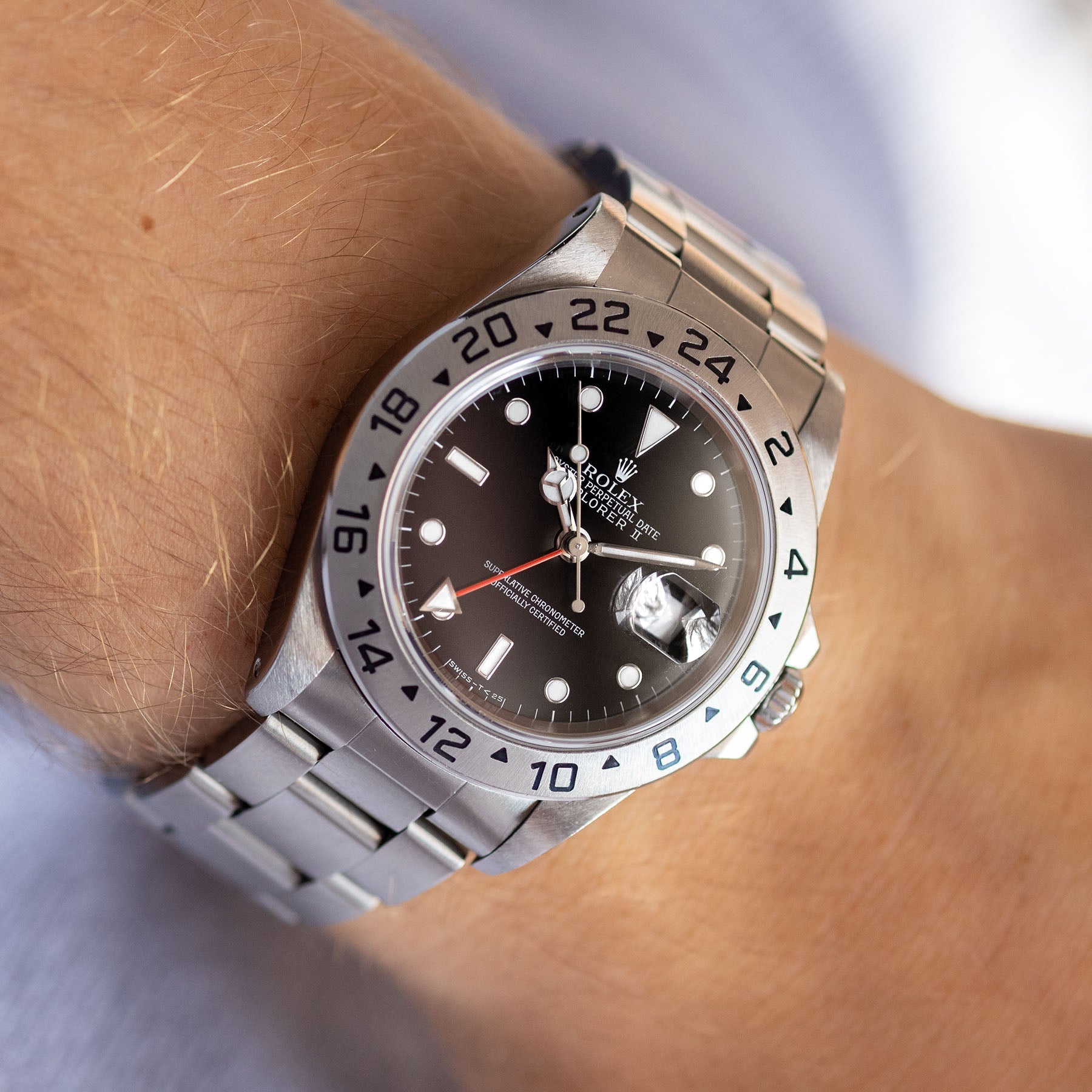 Rolex Explorer 2 16570 Black Transitional 'Tritinova' Dial