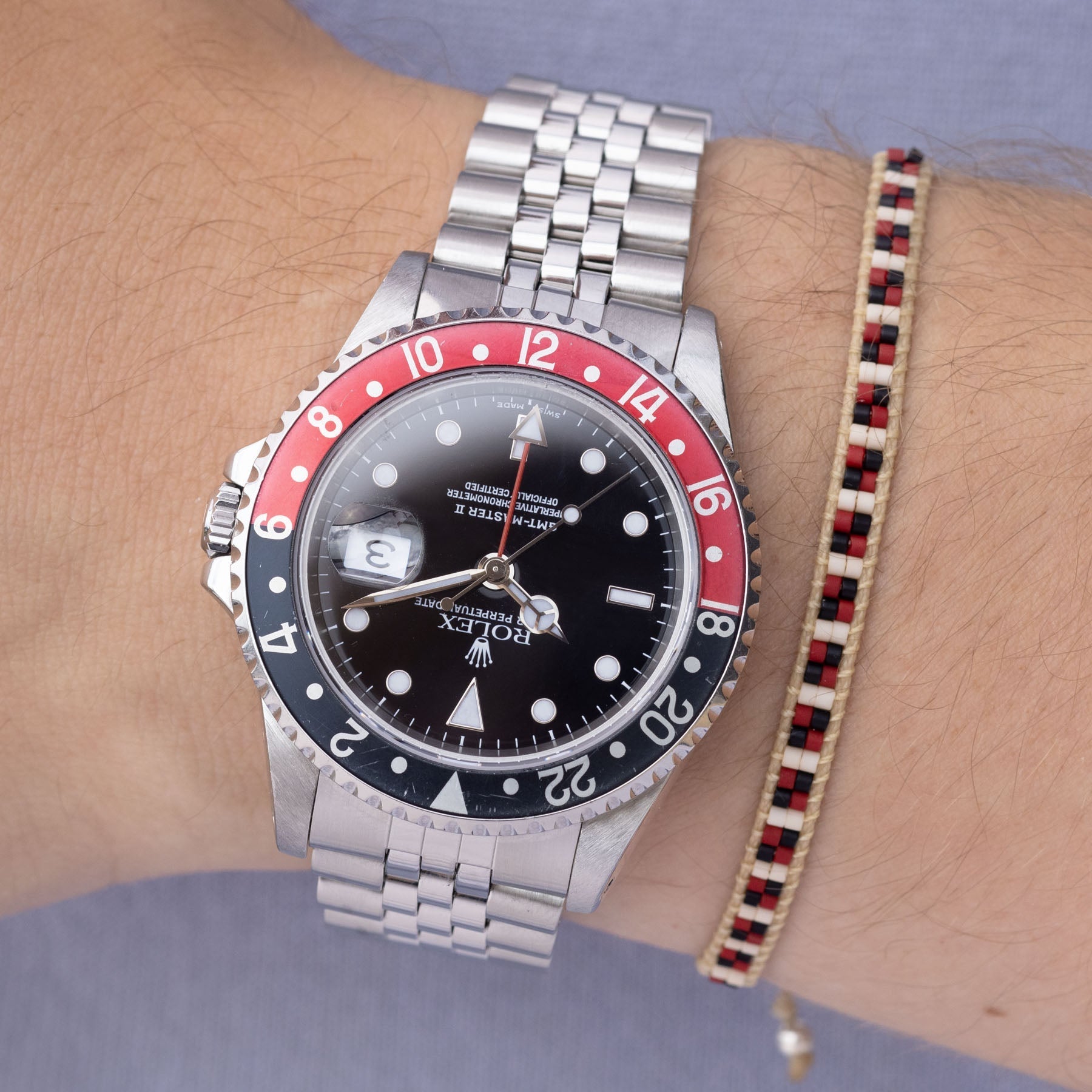 Rolex GMT-Master 2 16710 Faded Coke Bezel ‘Swiss Made’ Dial