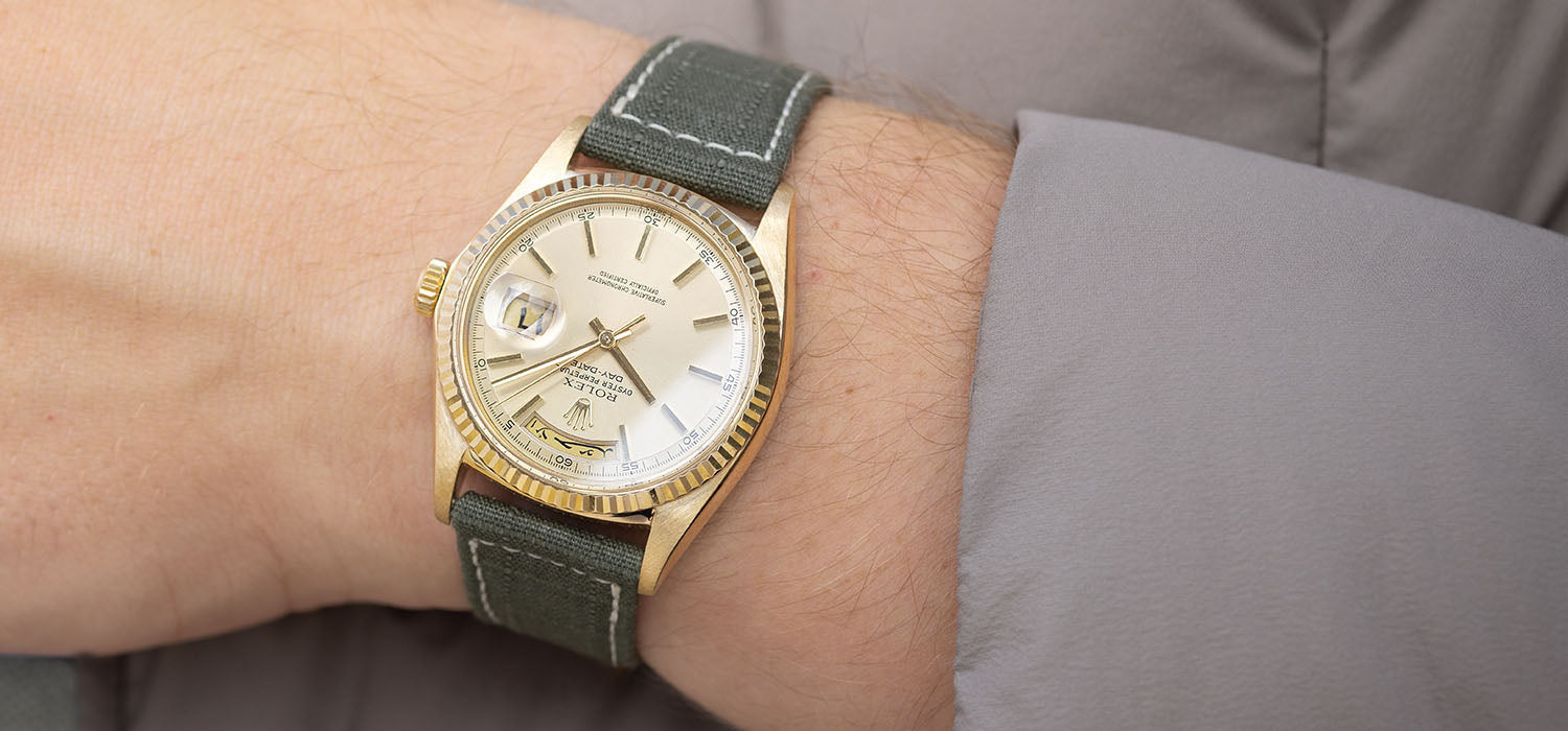 Rolex Day-Date 1803 Yellow Gold Cream Dial Arabic Day and Date