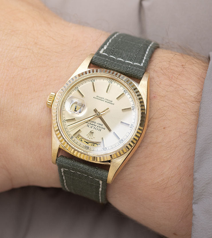 Rolex Day-Date 1803 Yellow Gold Cream Dial Arabic Day and Date