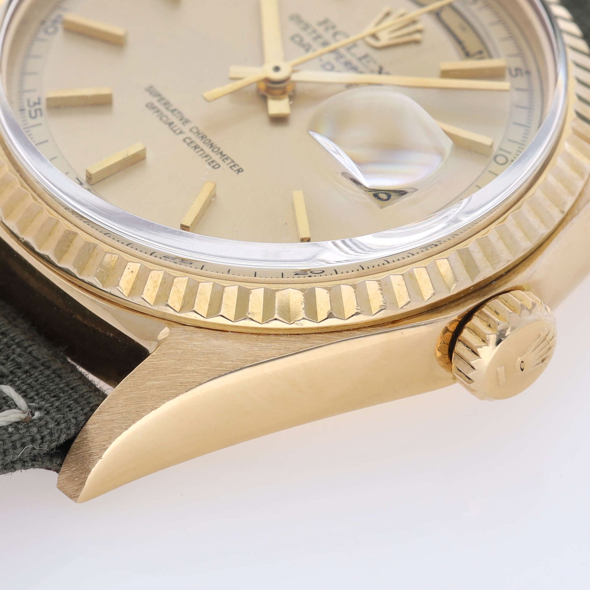 Rolex Day-Date 1803 Yellow Gold Cream Dial Arabic Day and Date