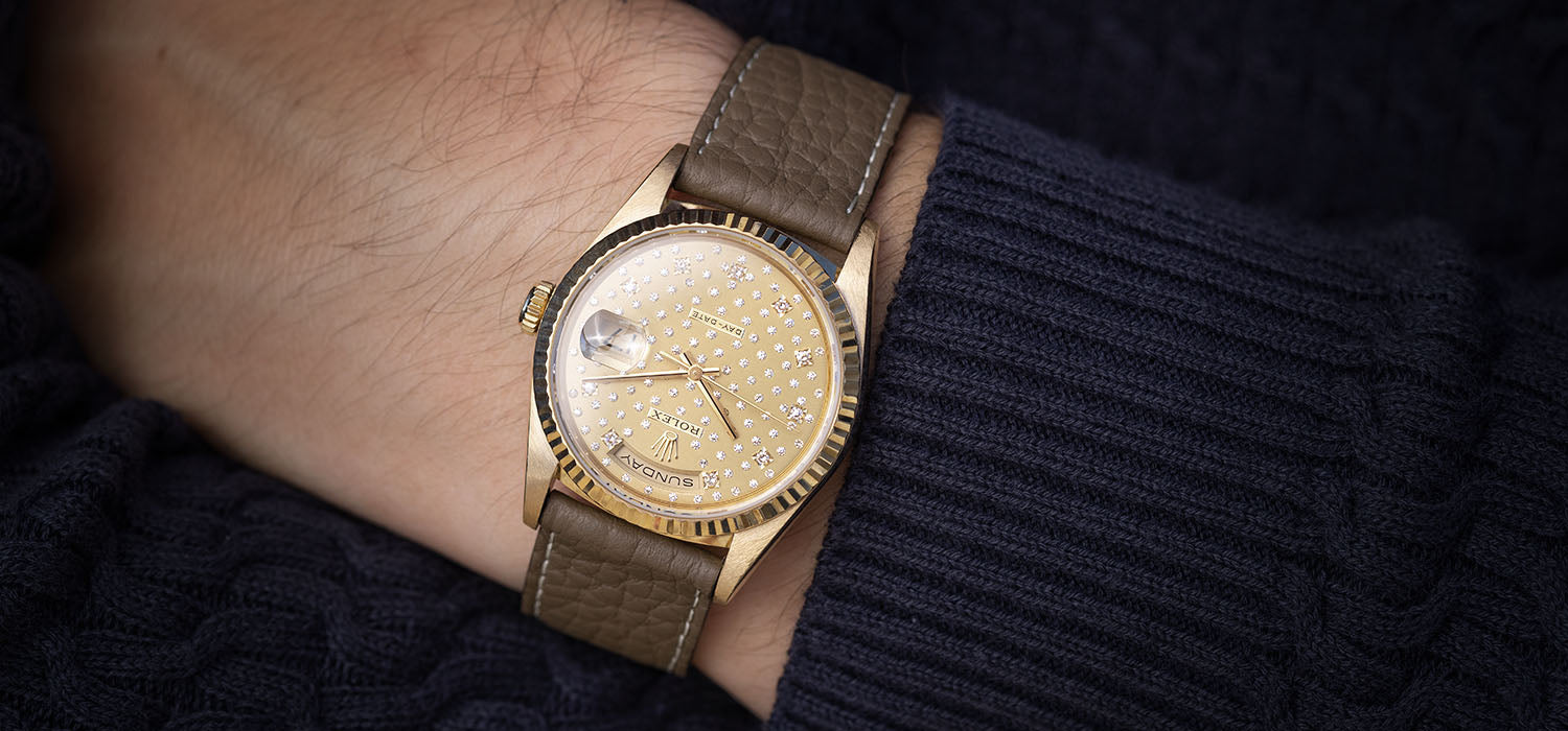 Rolex Day-Date 18238 Rare "Pleiades" Diamond Set Dial