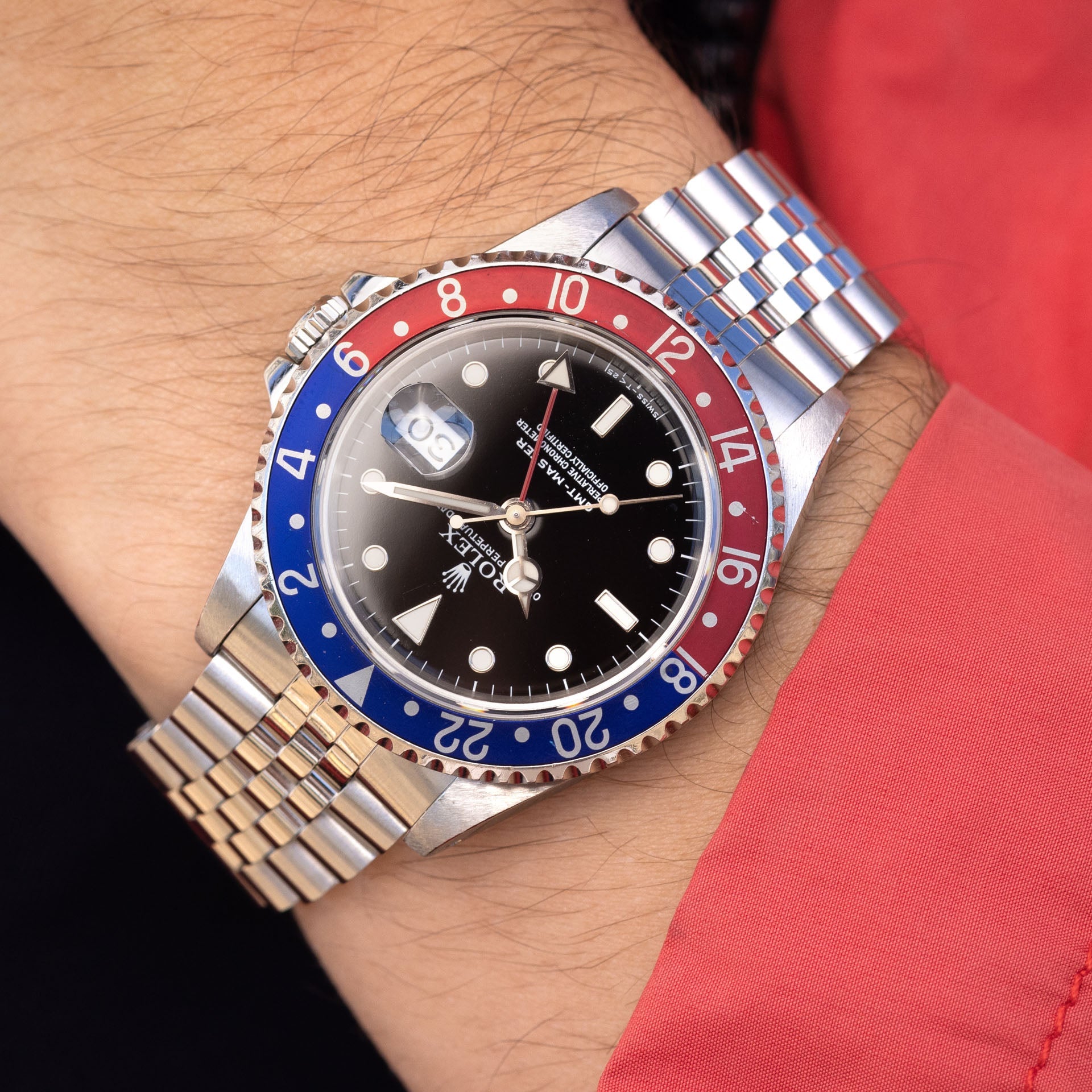 Rolex GMT-Master 16700 Tritium Dial Faded Pepsi Bezel