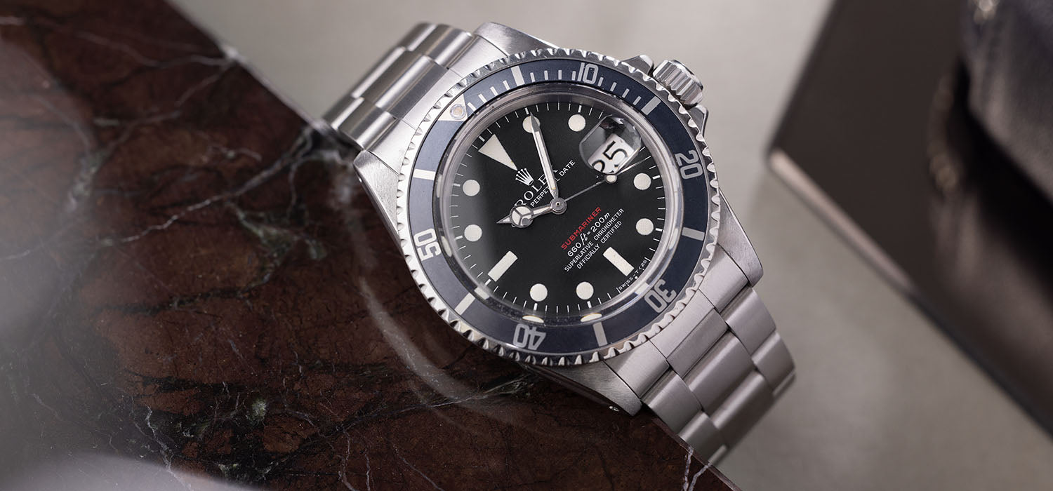 Rolex Submariner Date 1680 Mk4 Red Sub Faded Kissing 40 Inlay