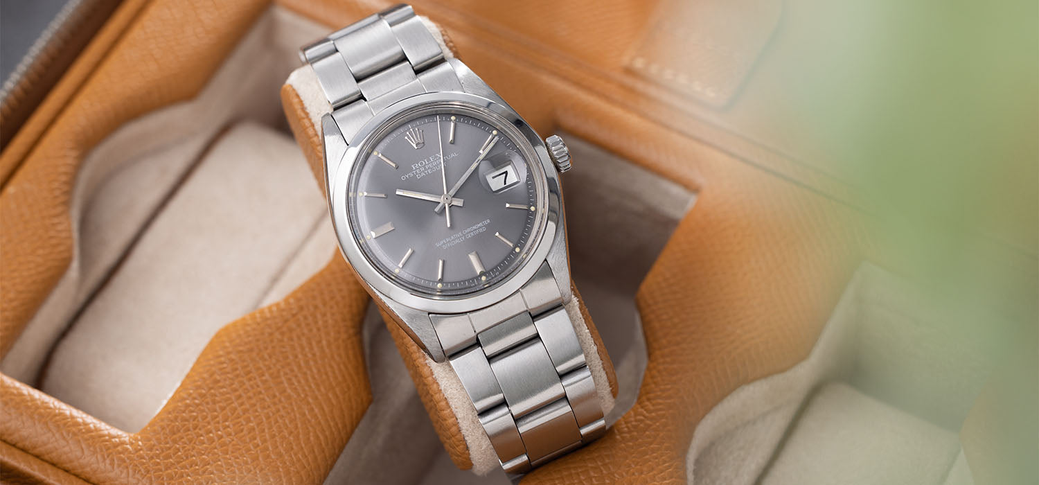 Rolex Datejust ref 1600 Grey Sigma Dial with Punched Papers