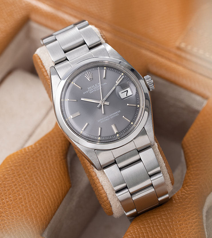 Rolex Datejust ref 1600 Grey Sigma Dial with Punched Papers