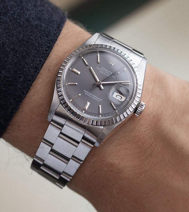 Rolex Datejust 1603 Grey Soleil Sigma Dial