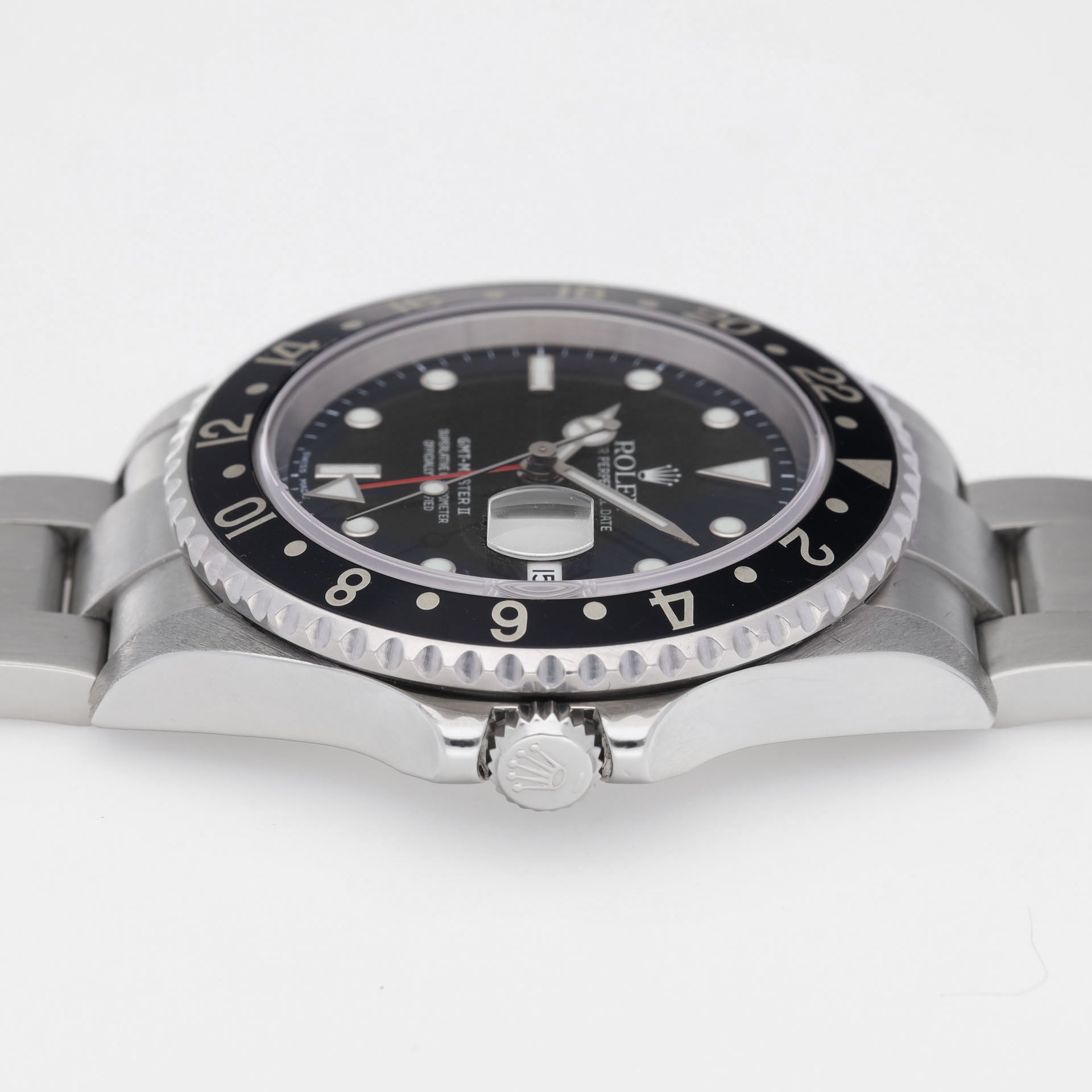 Rolex GMT-Master 2 16710 Black Serif Bezel SWISS MADE Dial