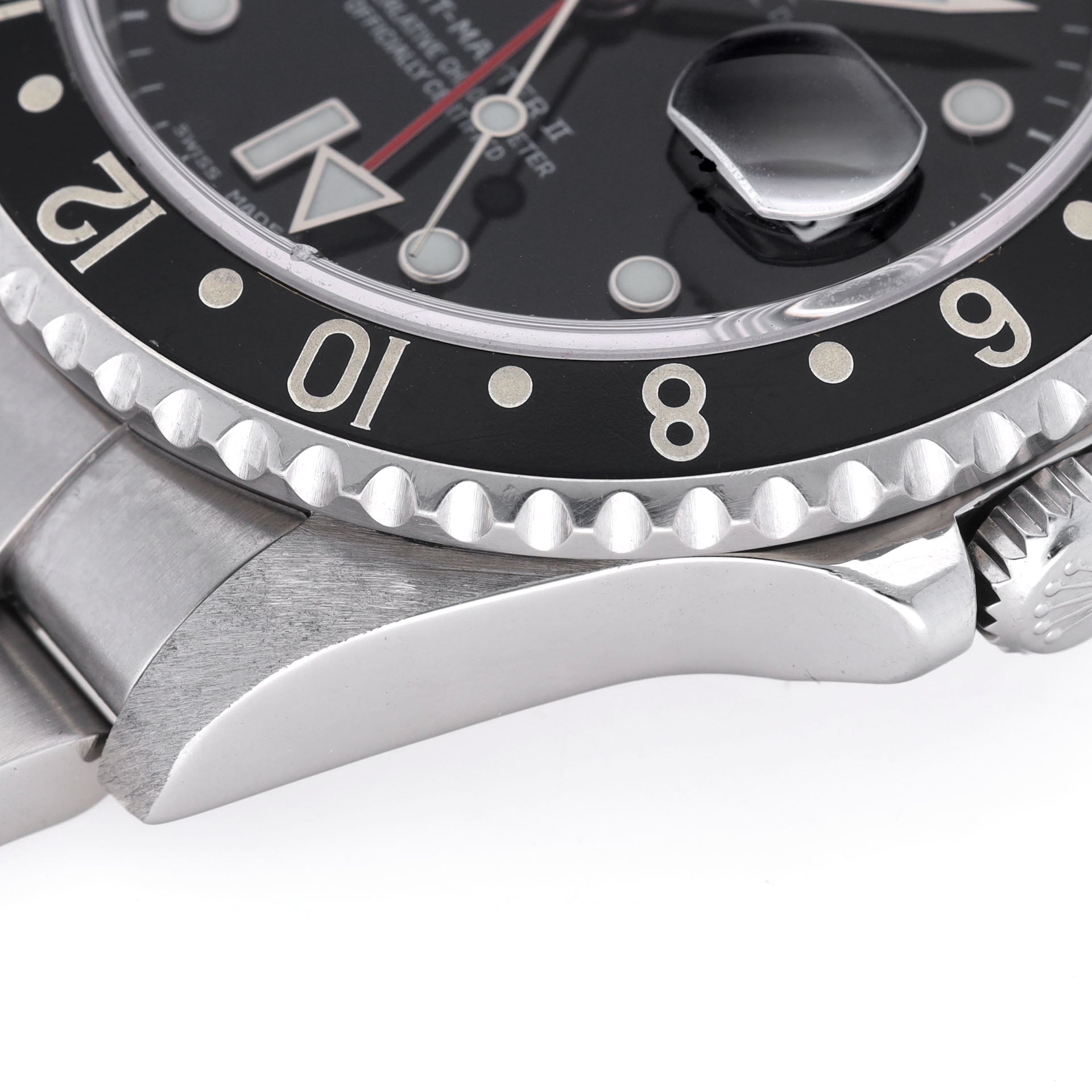 Rolex GMT-Master 2 16710 Black Serif Bezel SWISS MADE Dial