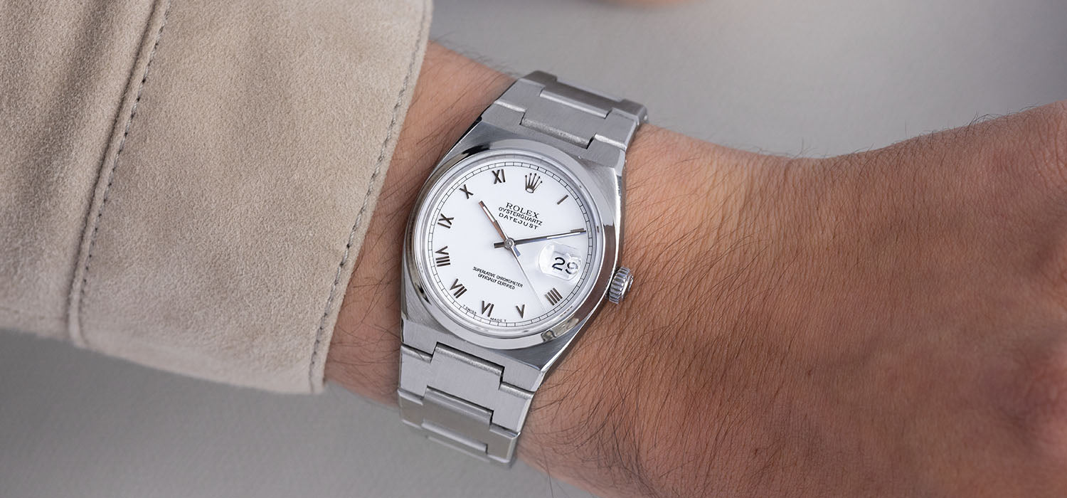 Rolex Oysterquartz Datejust 17000 White Dial