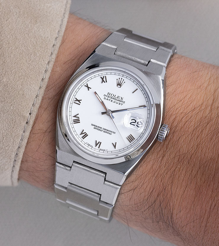 Rolex Oysterquartz Datejust 17000 White Dial