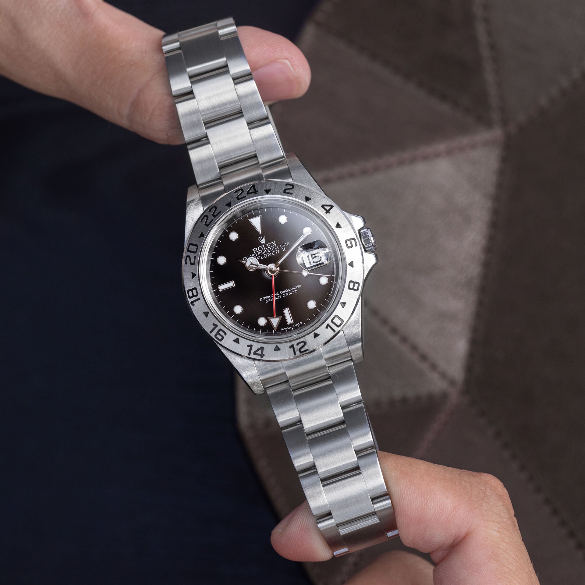 Rolex Explorer 2 16570 Black ‘Swiss Made’ Dial