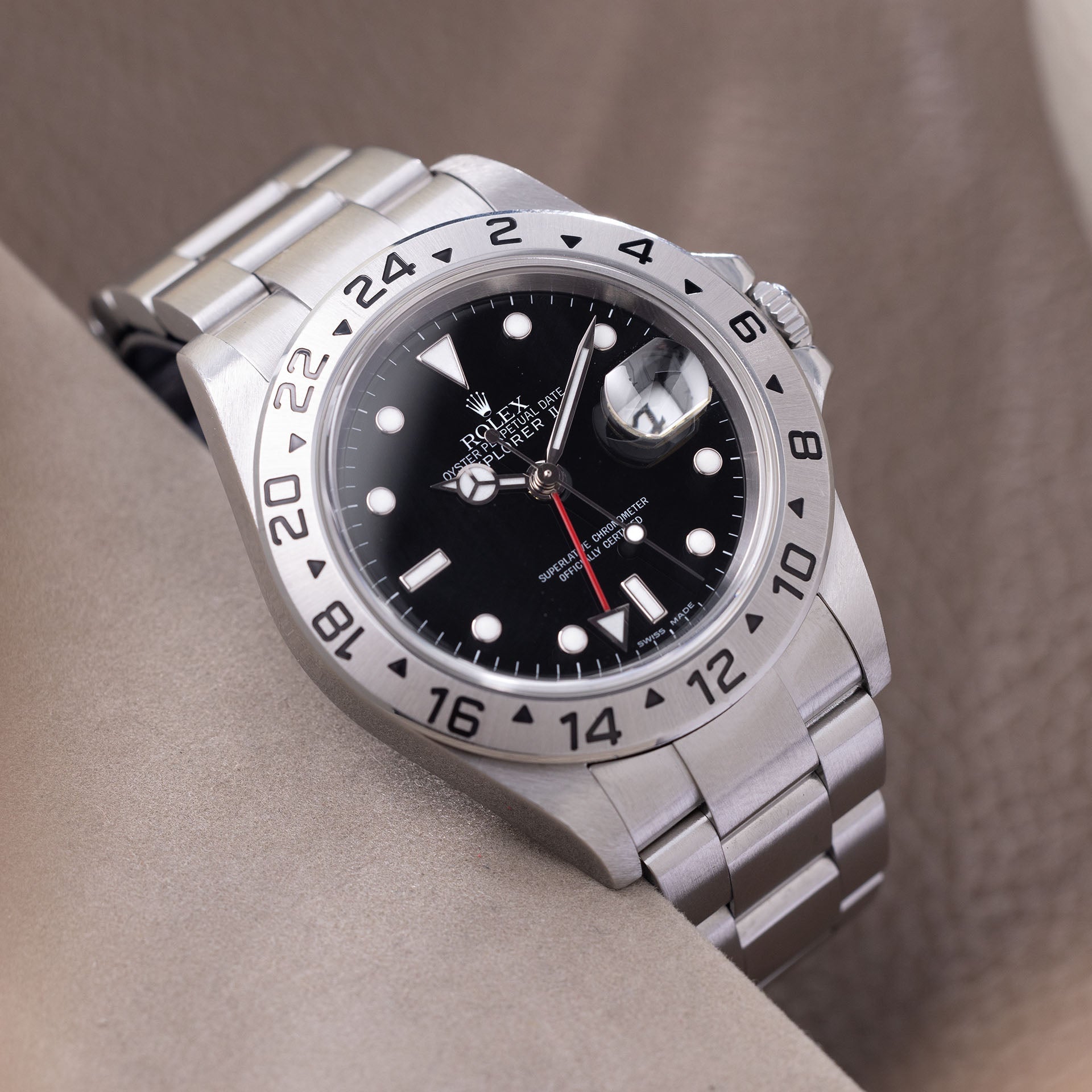 Rolex Explorer 2 16570 Black ‘Swiss Made’ Dial