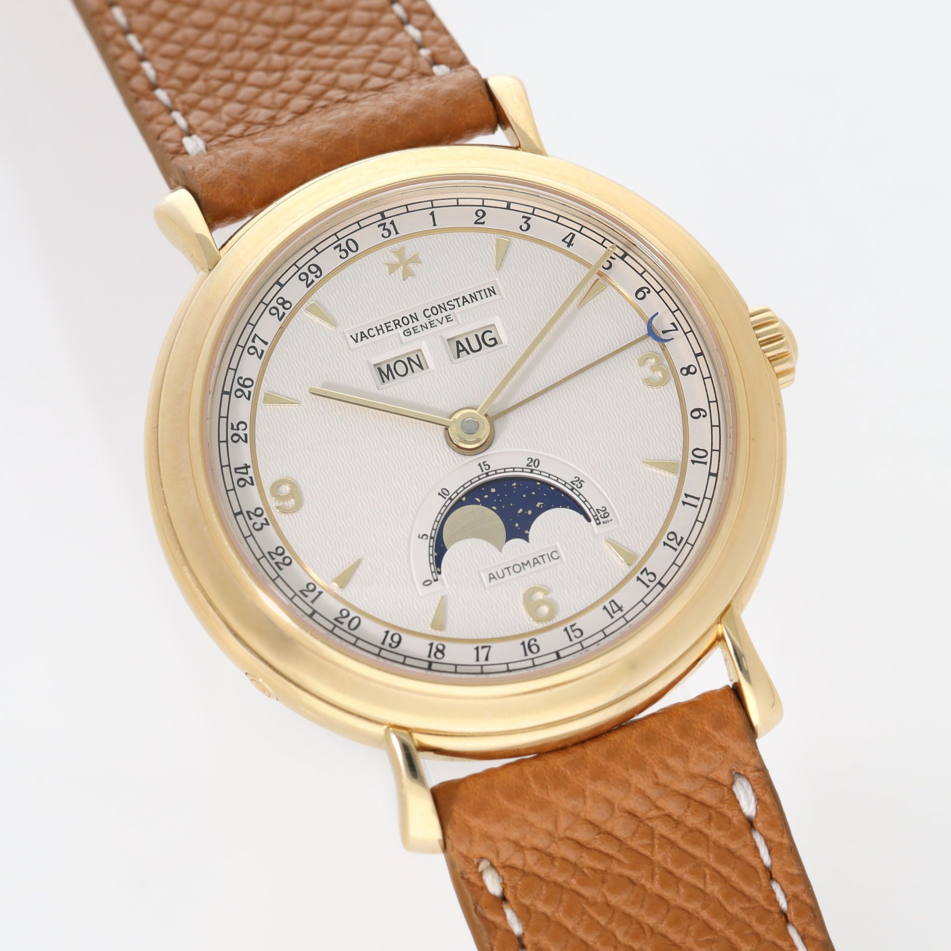 Vacheron Constantin 47050 Triple Calendar Moonphase Yellow Gold